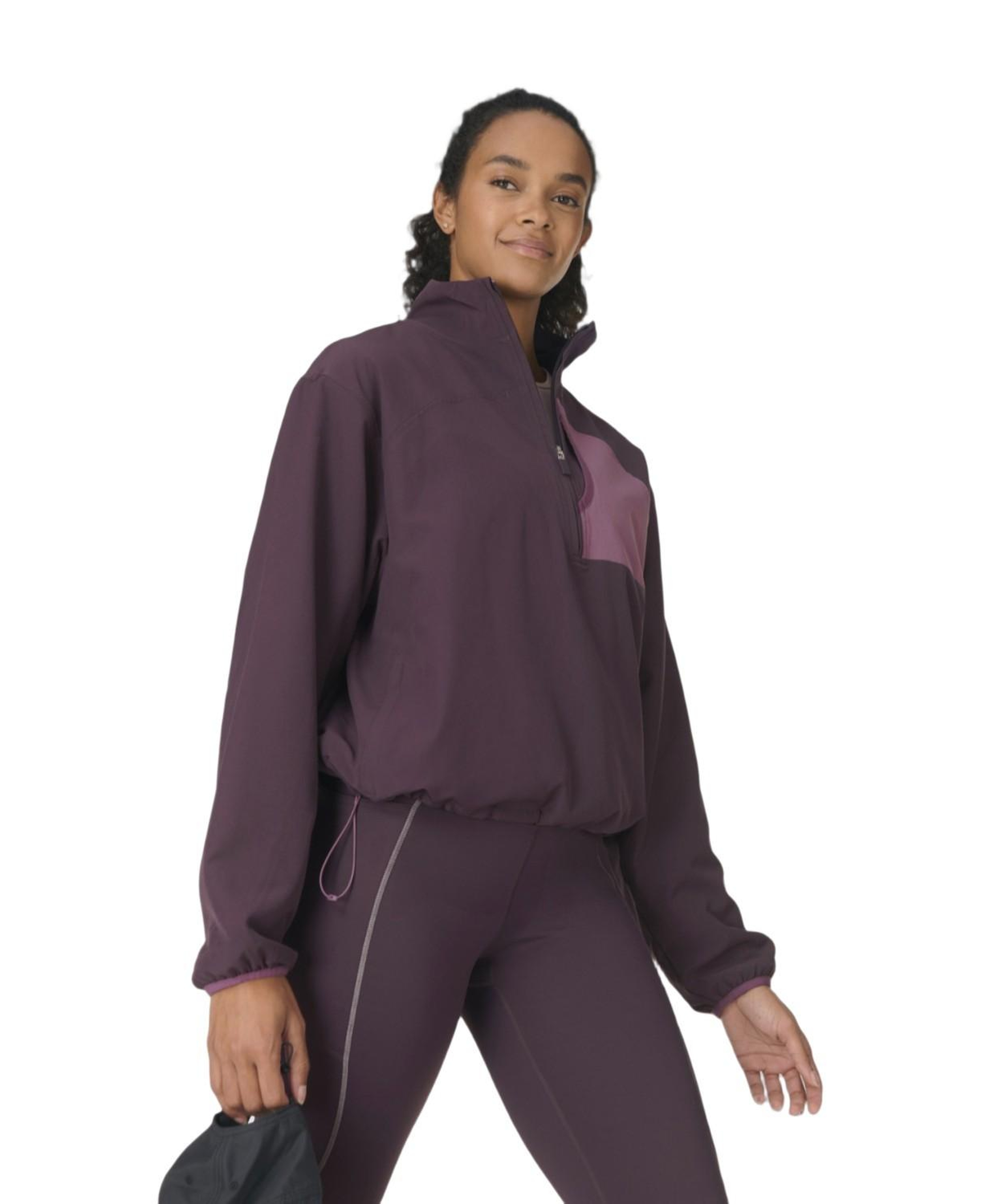 Sweaty Betty Fleece Lined Popover Kadın Mor Polar