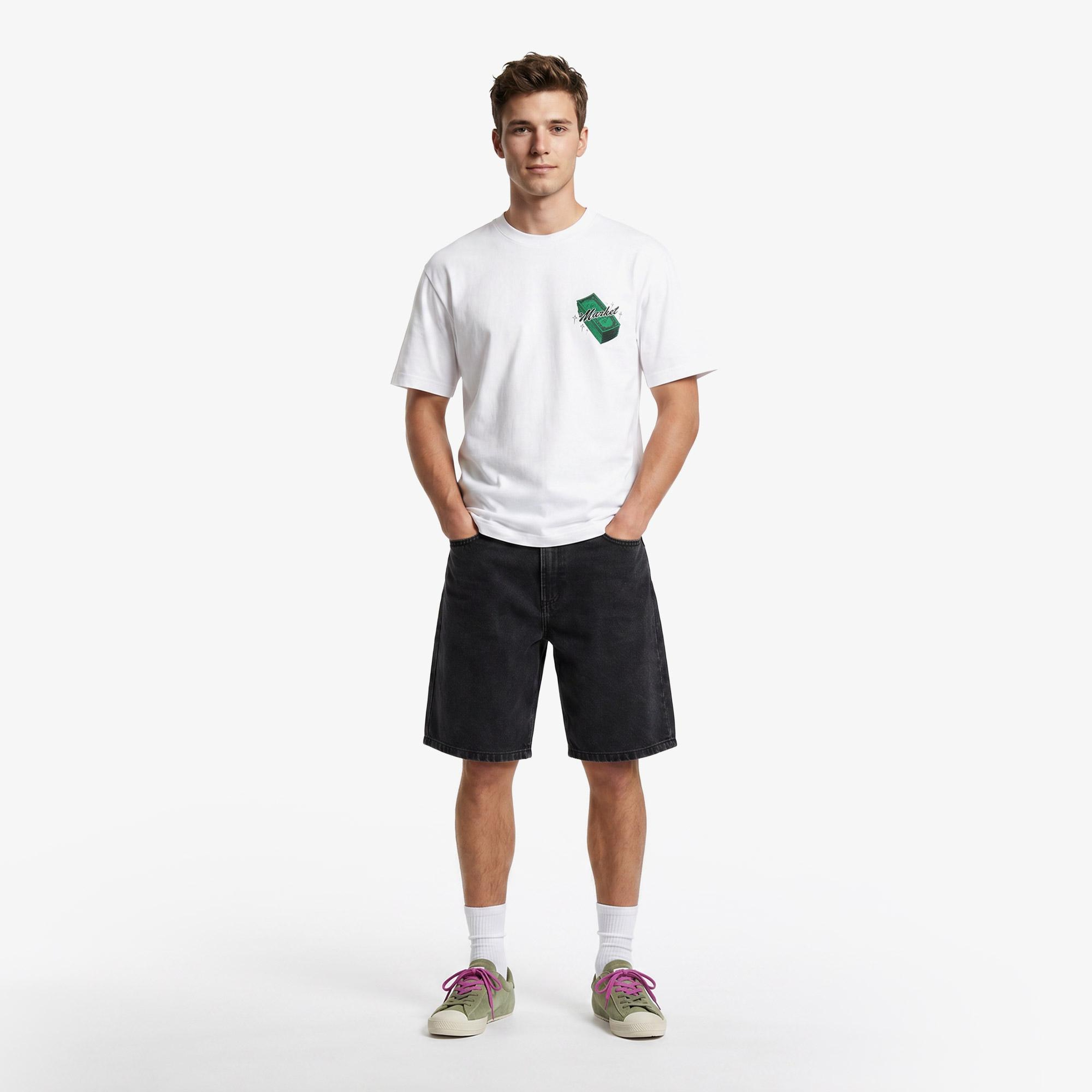 Market Call My Plug Erkek Beyaz T-Shirt