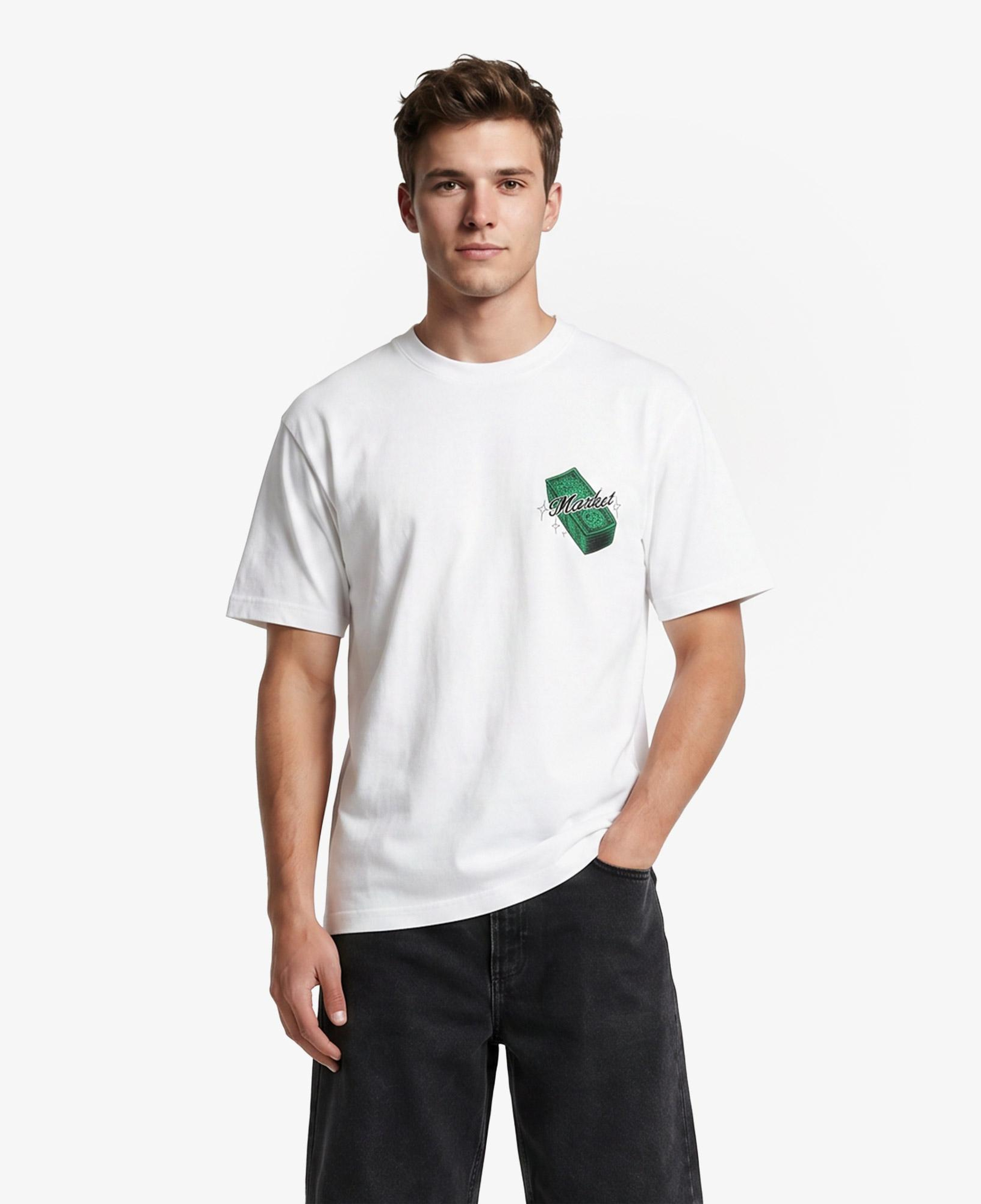 Market Call My Plug Erkek Beyaz T-Shirt