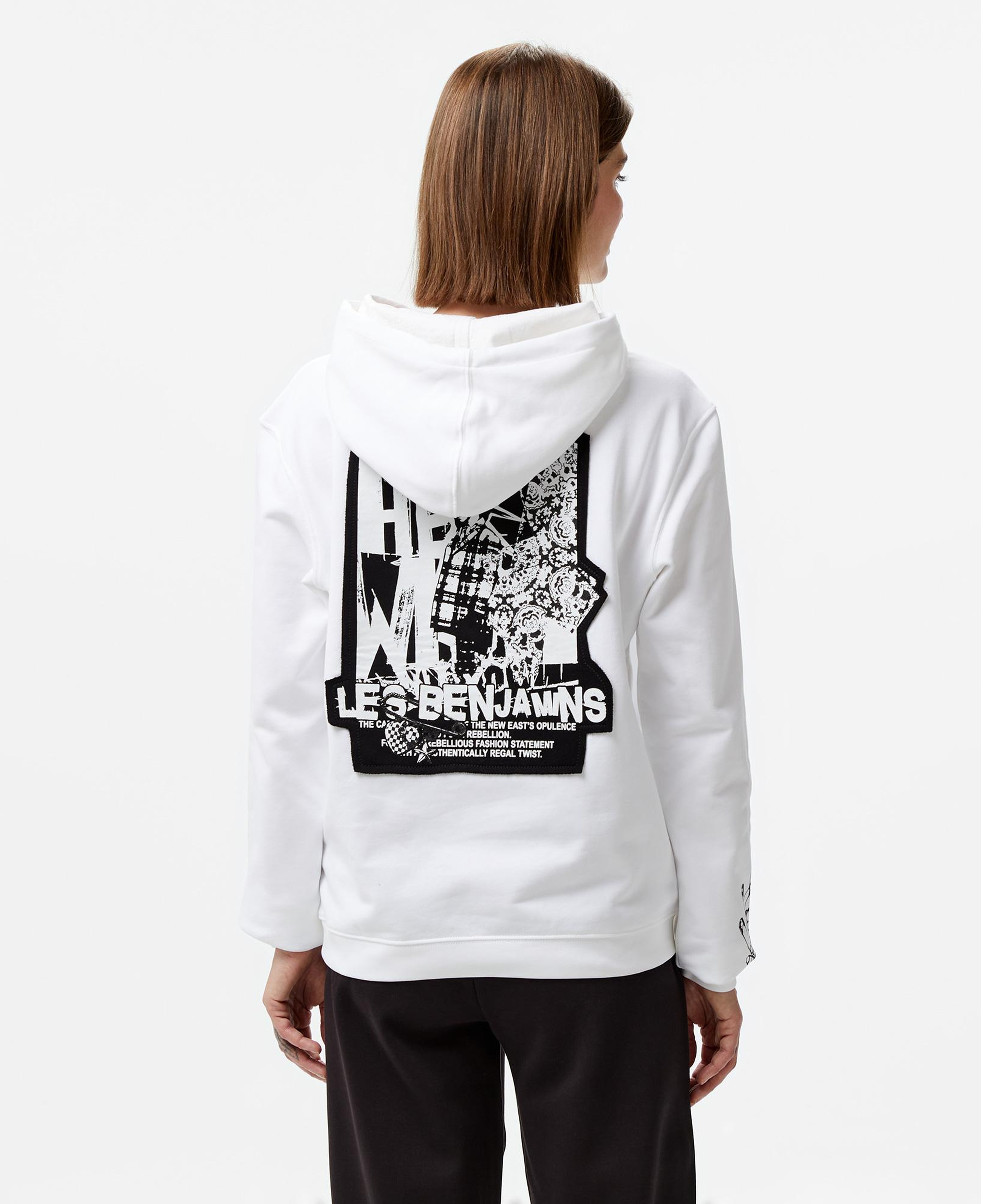 Les Benjamins 003 Kadın Beyaz Sweatshirt