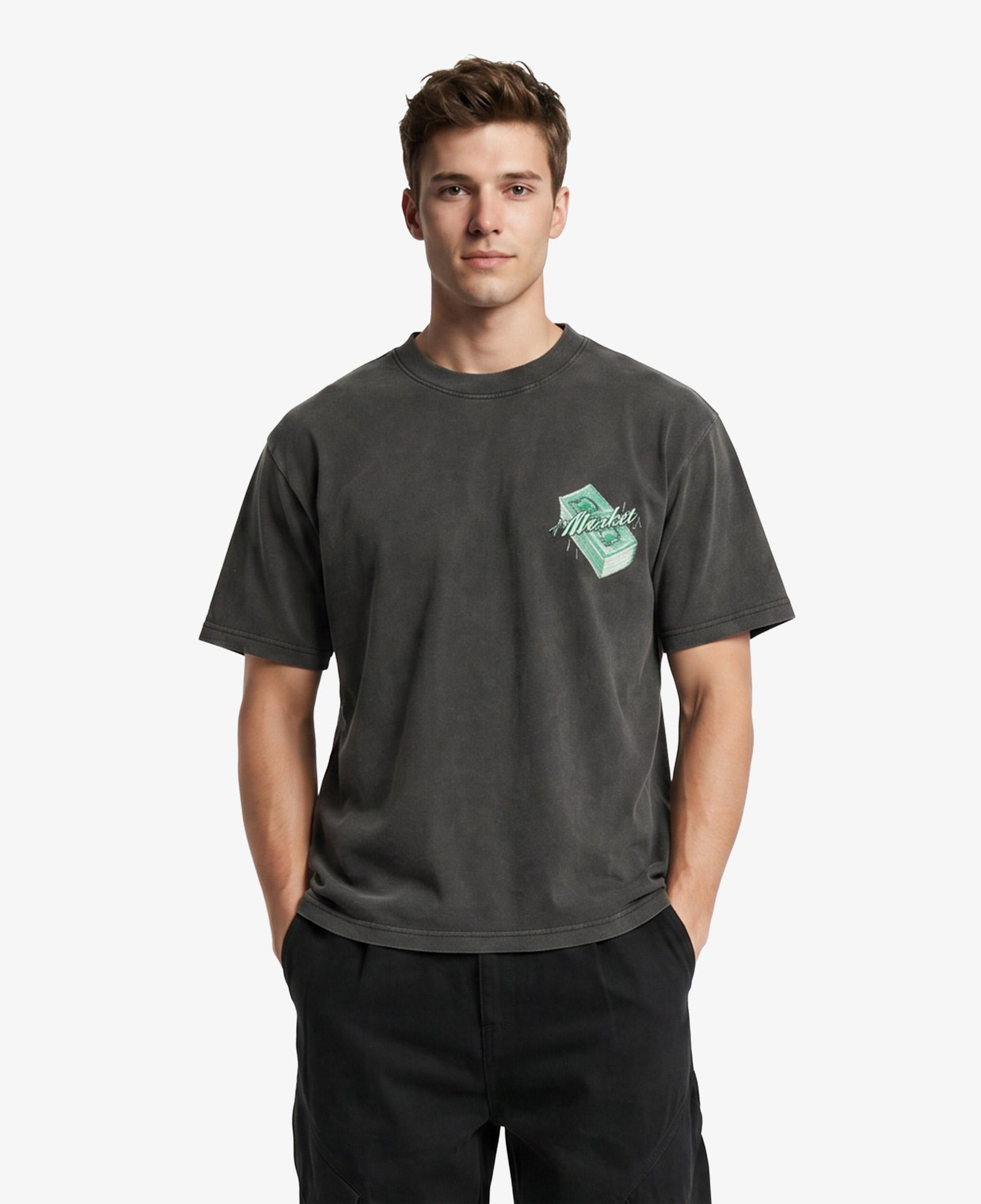 Market Call My Plug Erkek Siyah T-Shirt