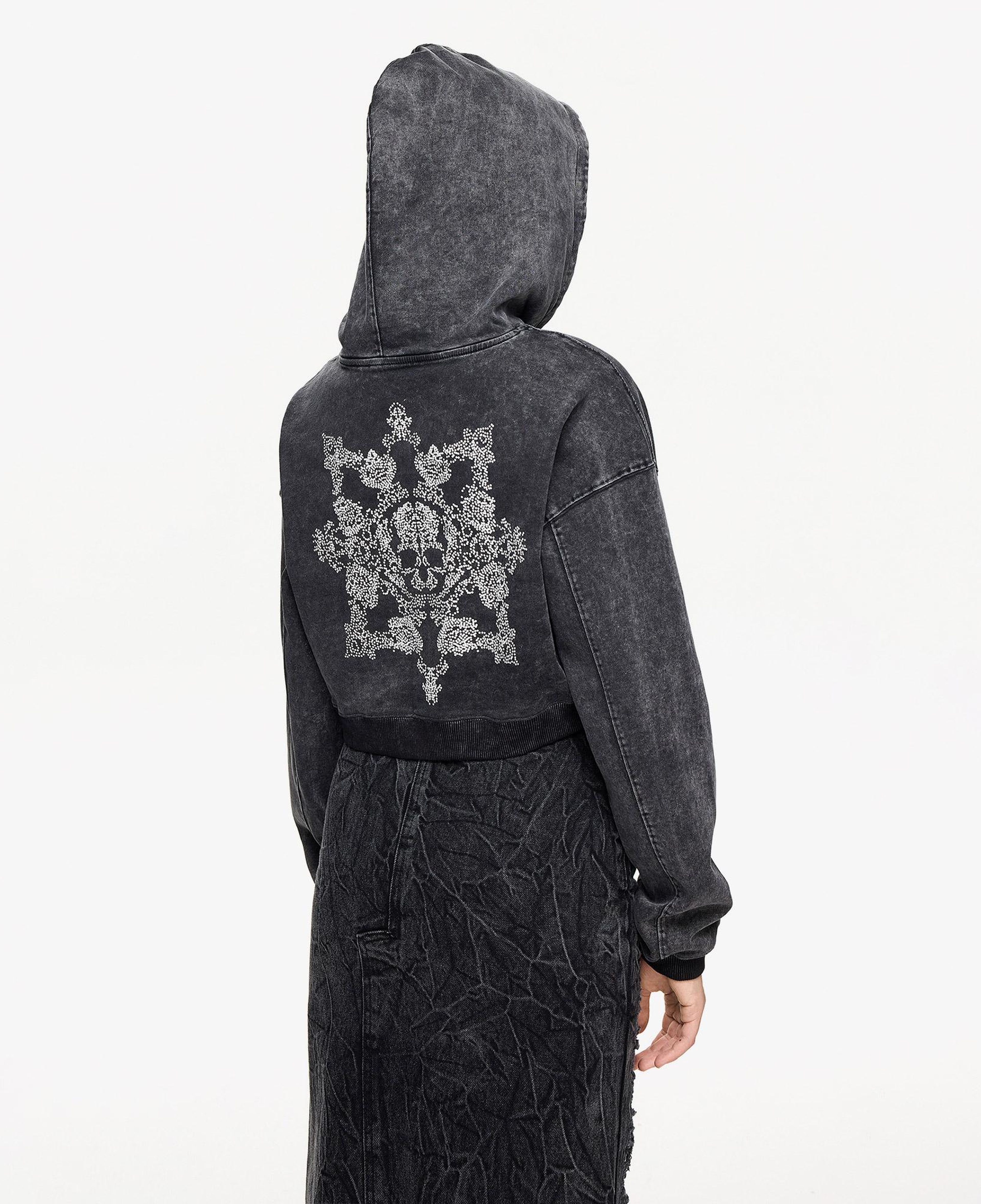 Les Benjamins 007 Kadın Siyah Sweatshirt