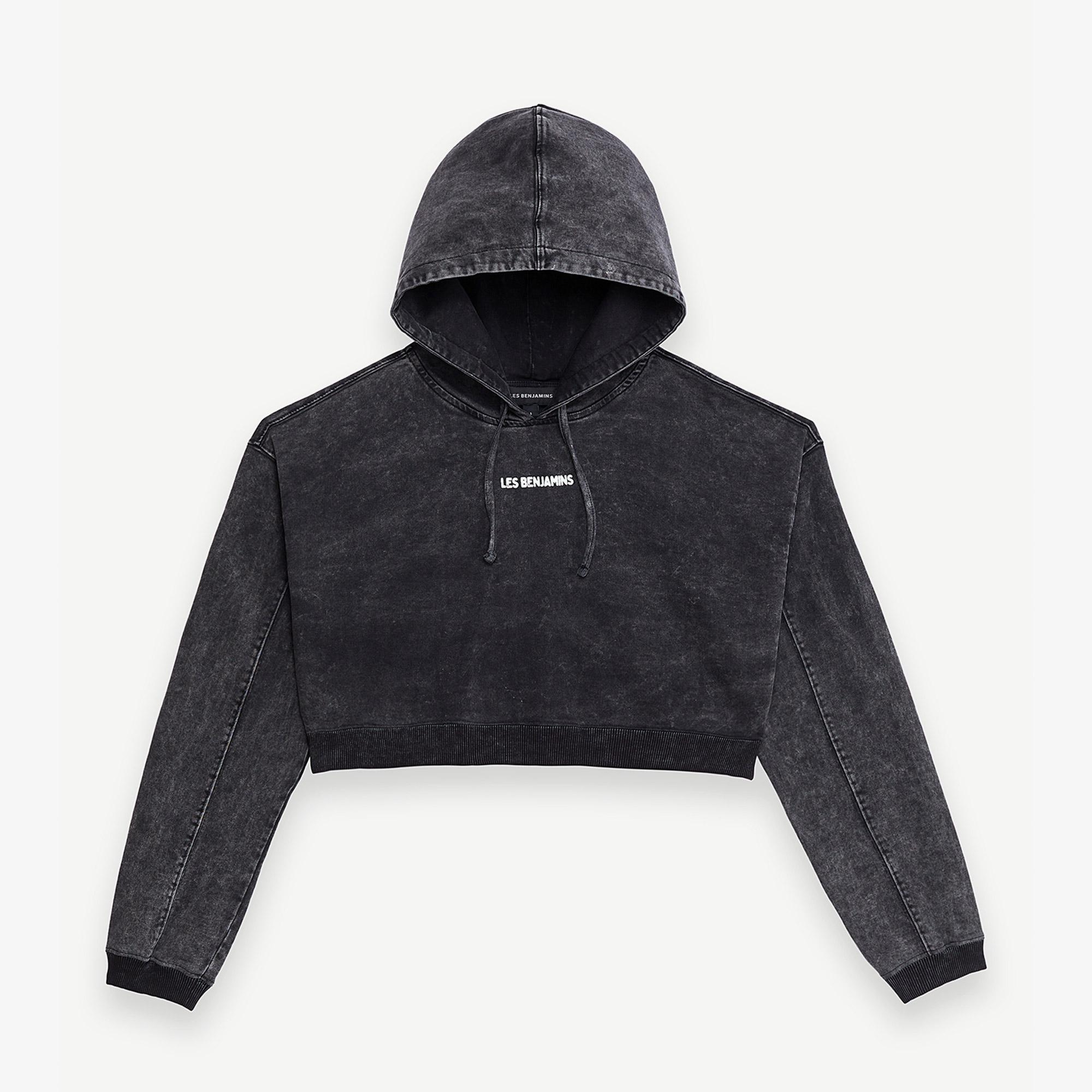 Les Benjamins 007 Kadın Siyah Sweatshirt