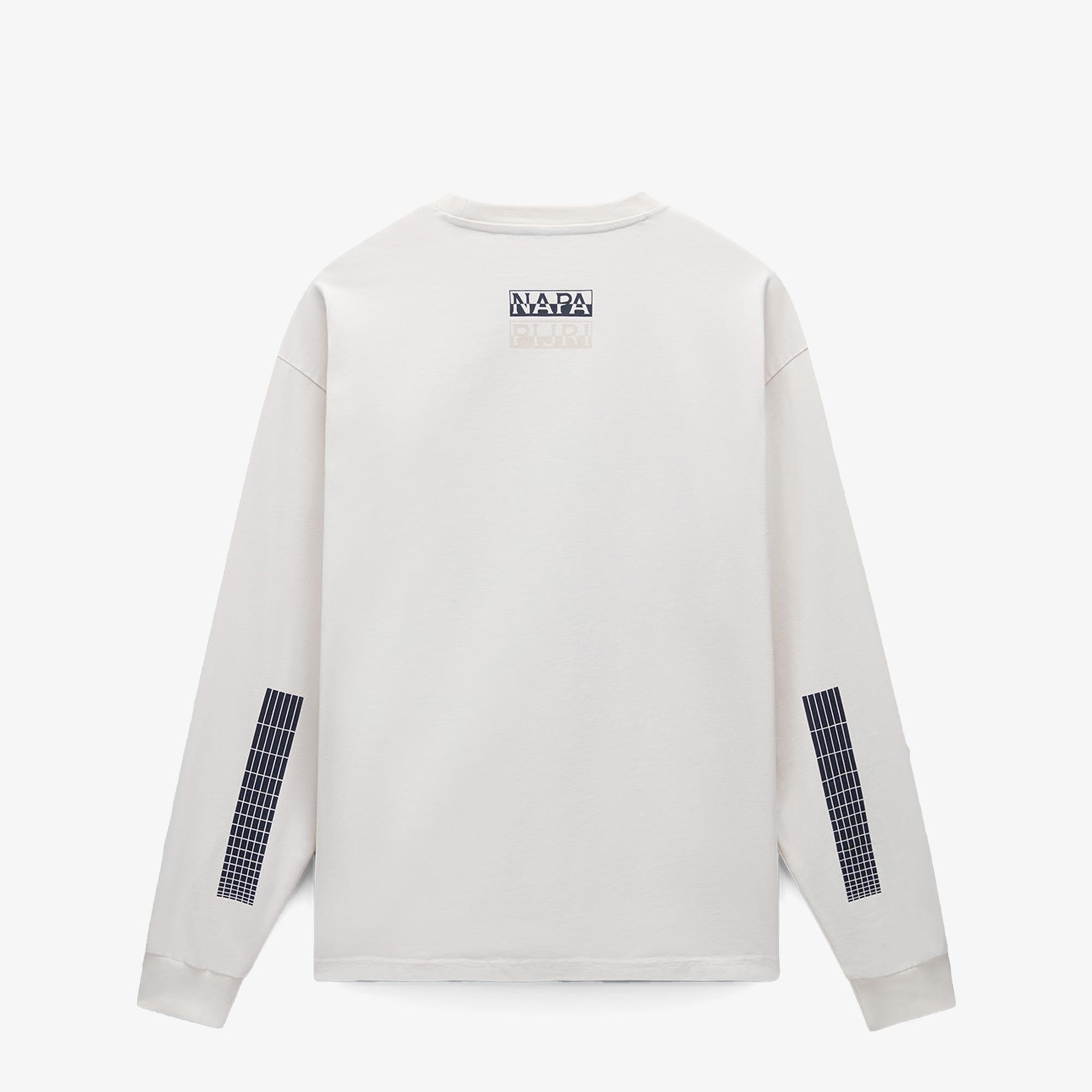 Napapijri S-Jaman Ls Erkek Beyaz T-Shirt