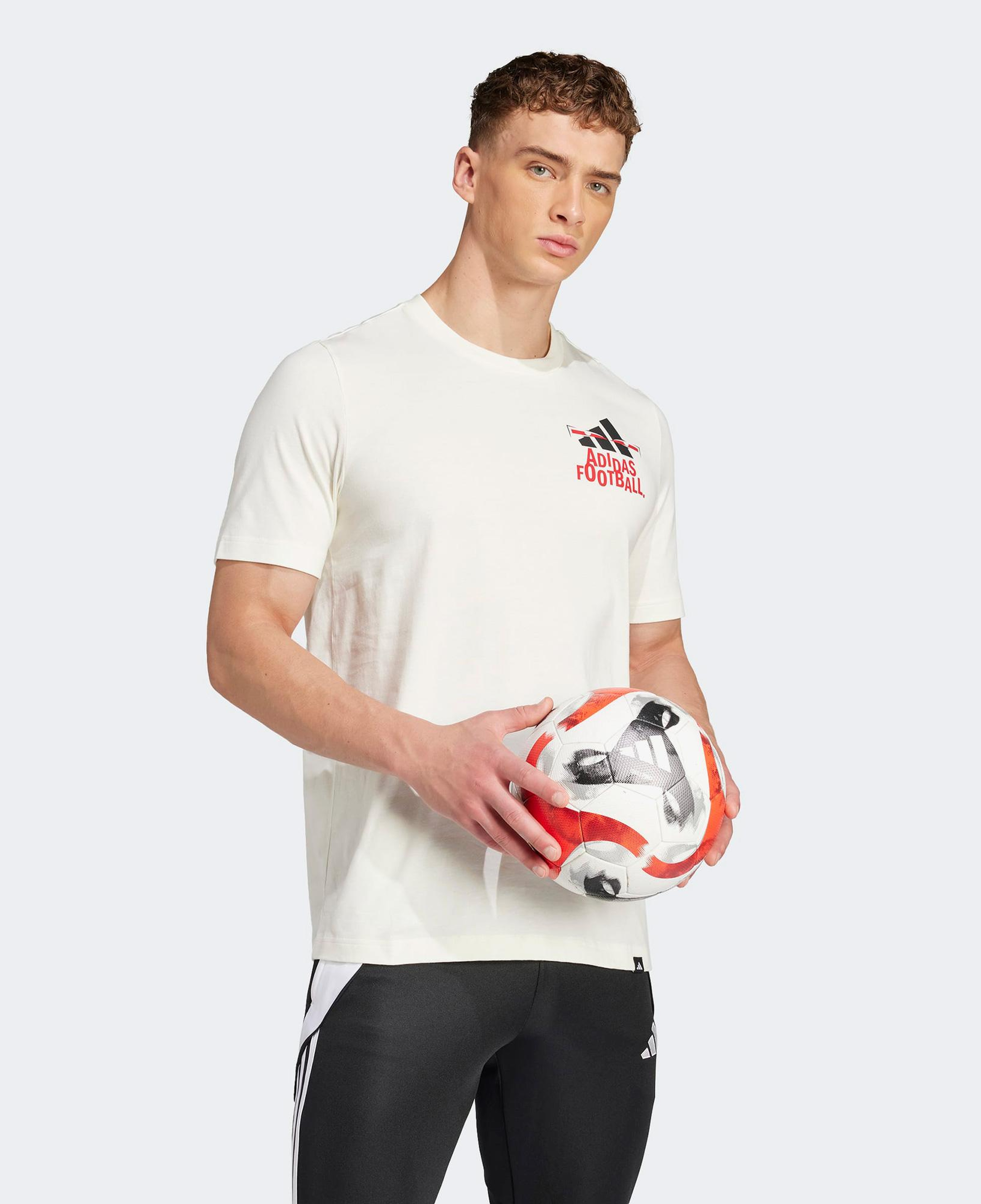 adidas Fun Slogan Erkek Beyaz T-Shirt