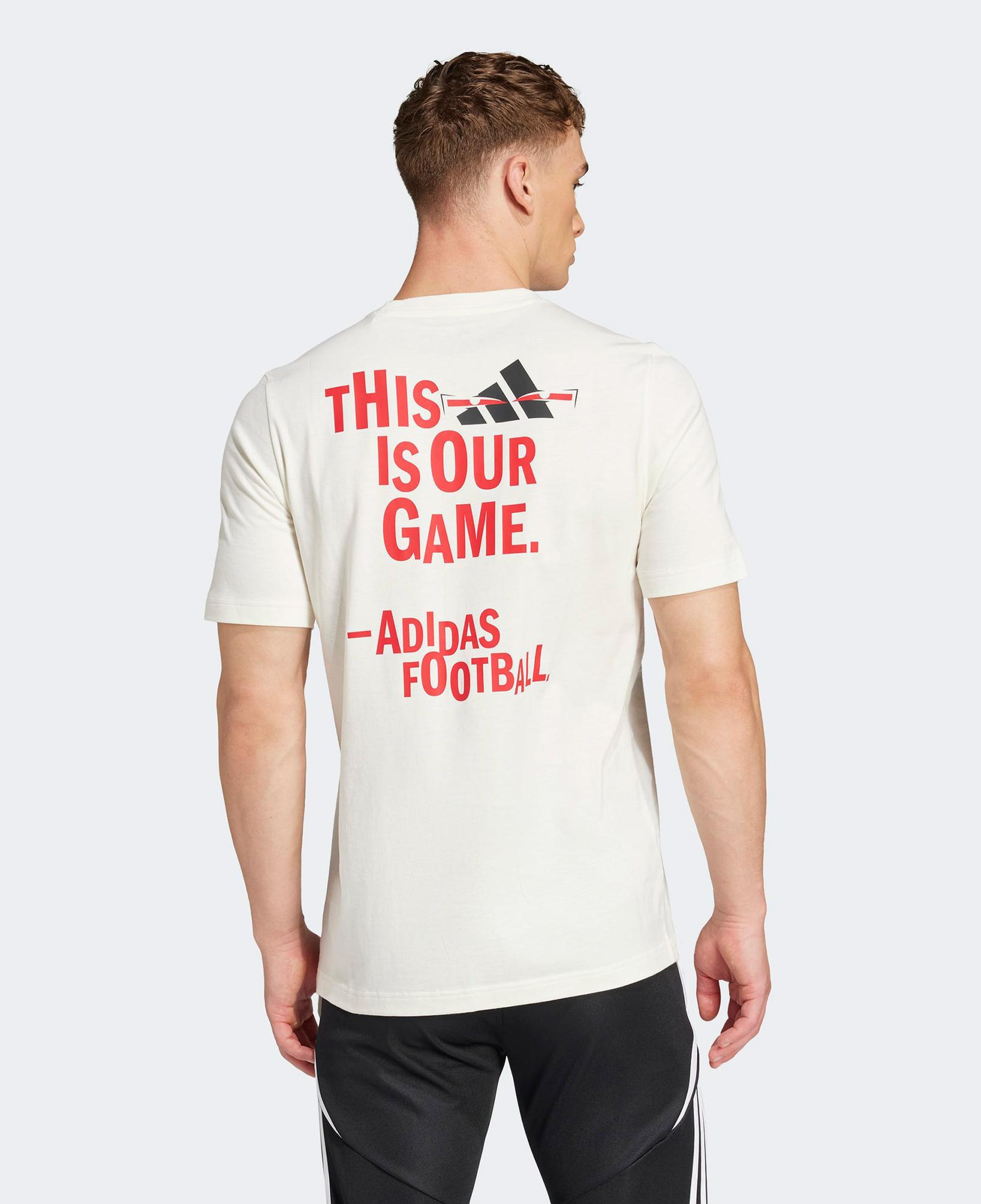 adidas Fun Slogan Erkek Beyaz T-Shirt