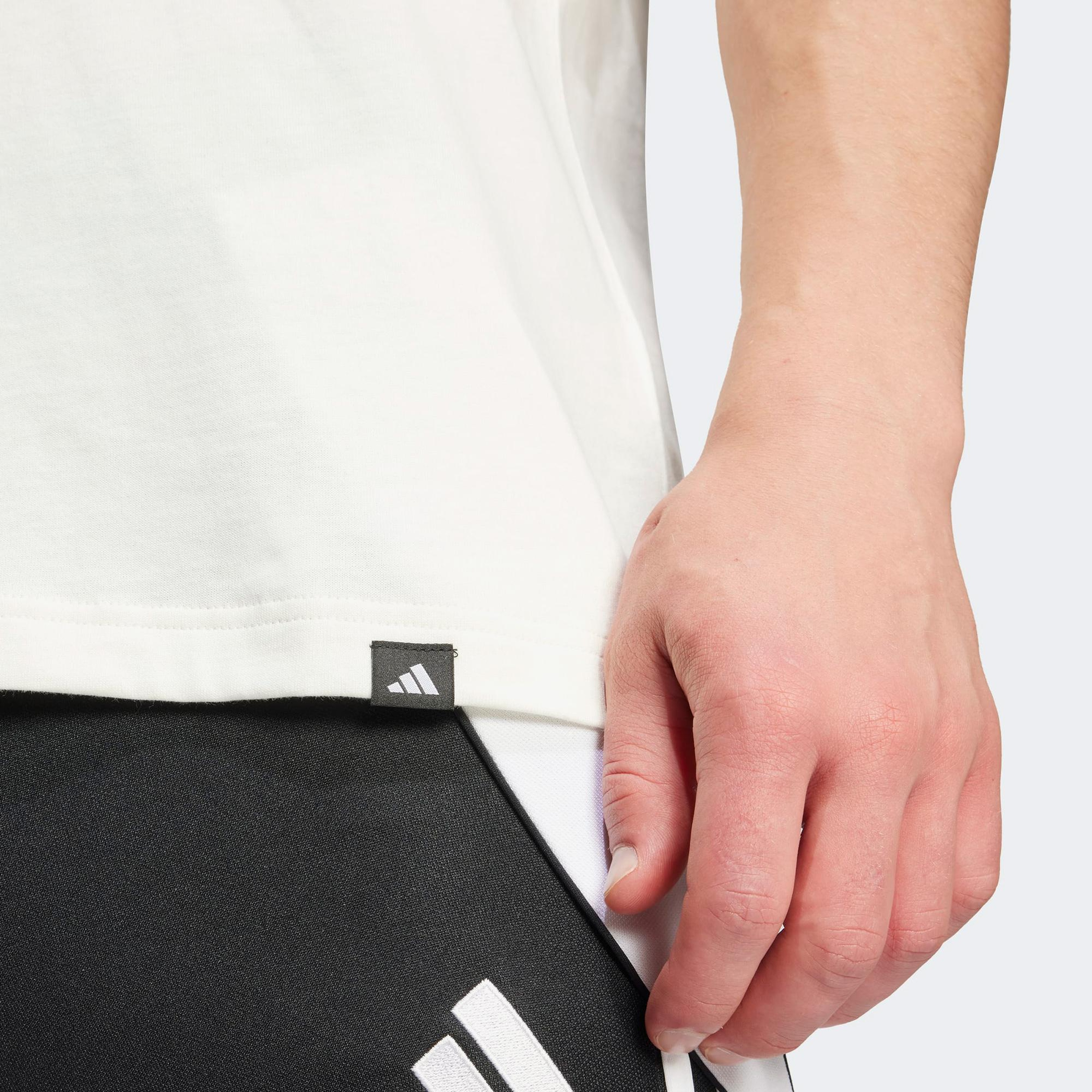 adidas Fun Slogan Erkek Beyaz T-Shirt