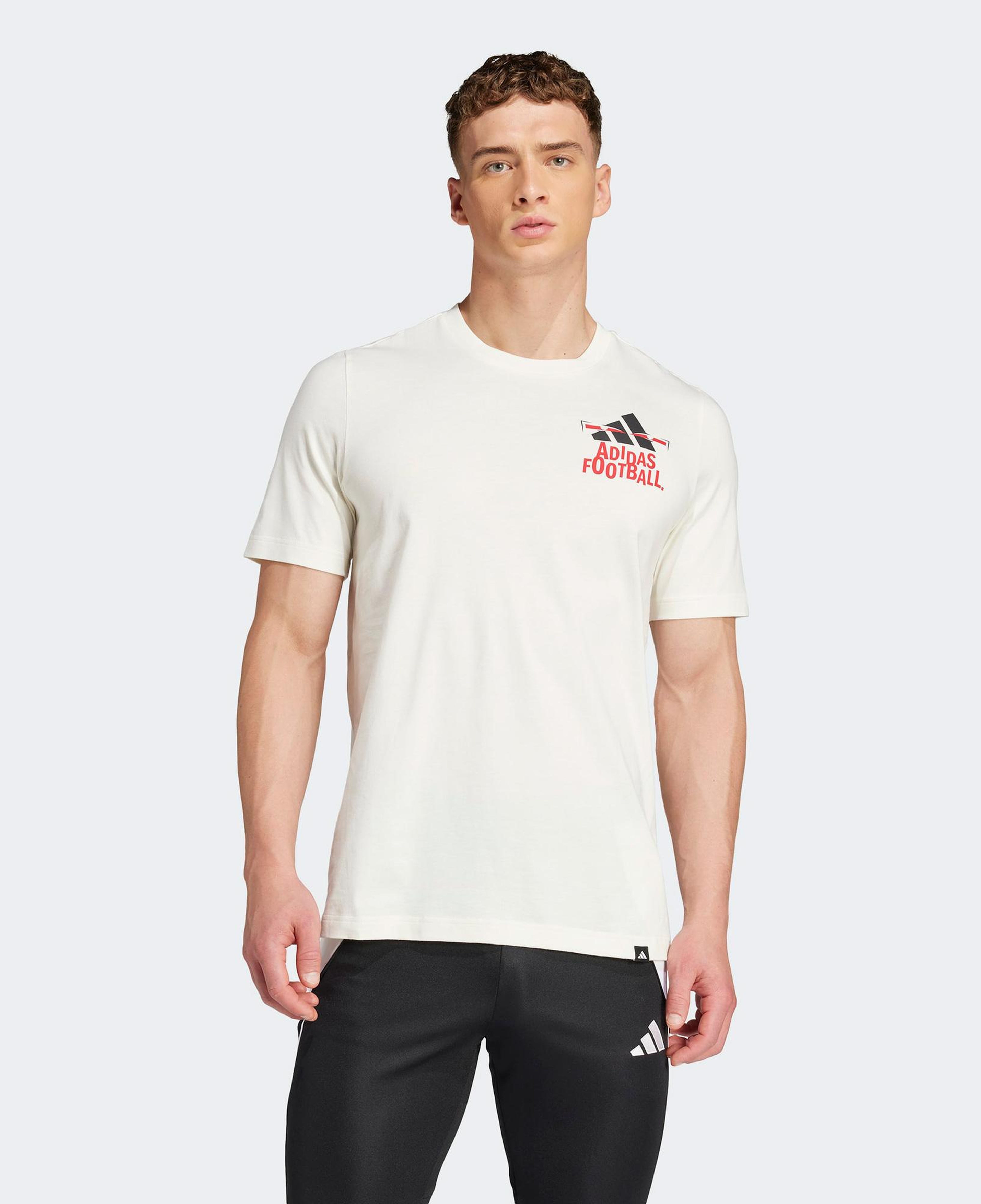 adidas Fun Slogan Erkek Beyaz T-Shirt