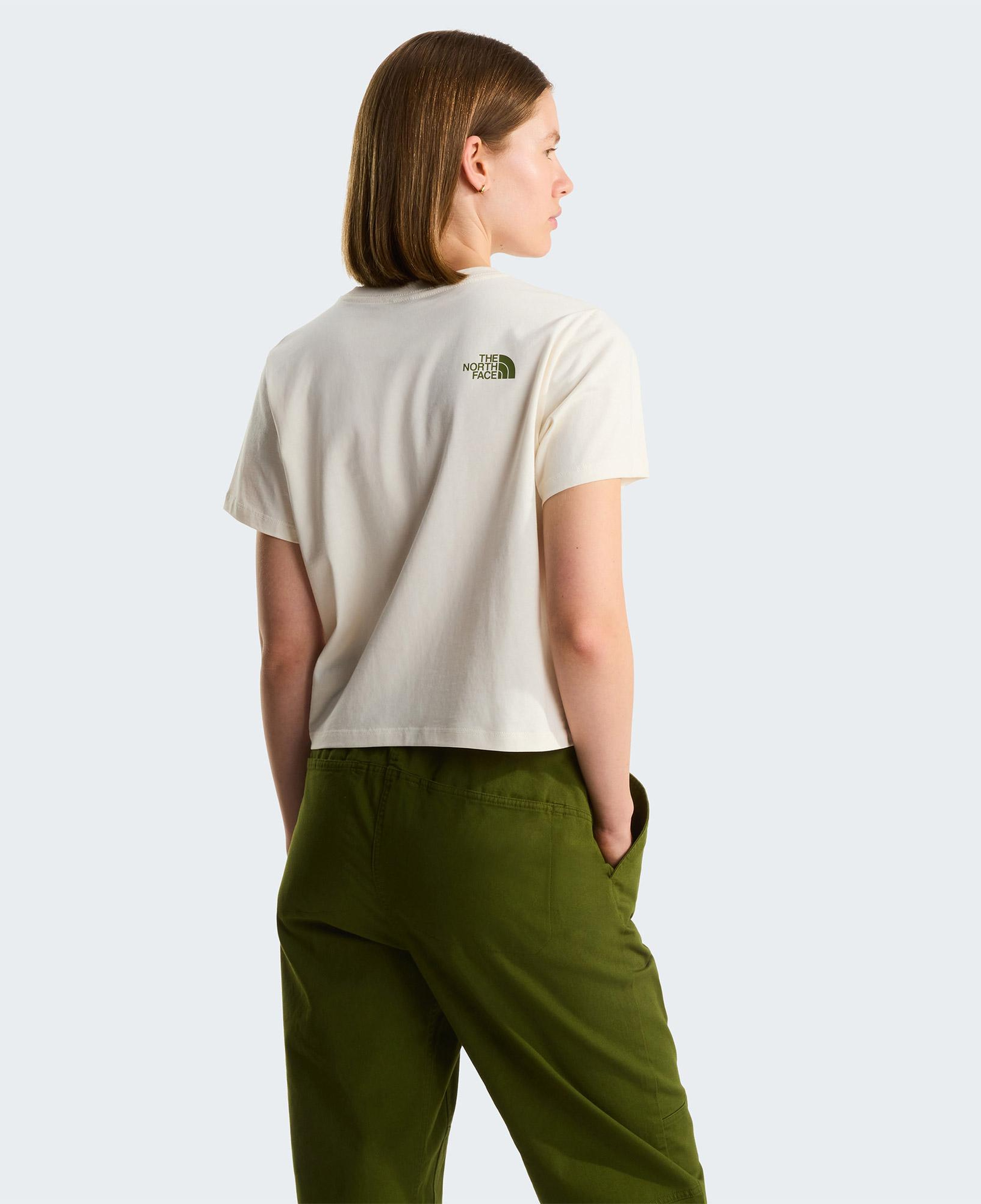 The North Face Flora Embro Regular Kadın Beyaz T-Shirt
