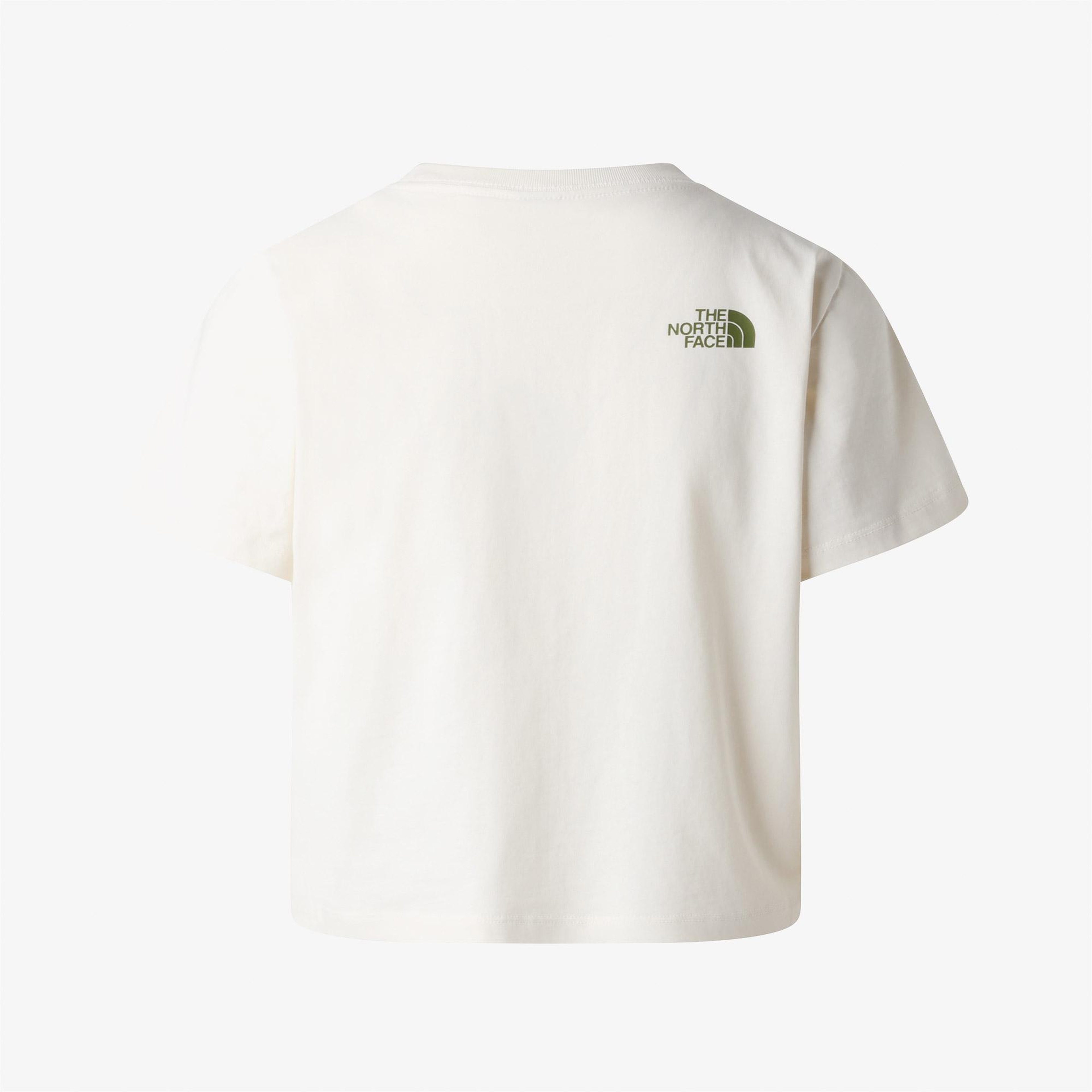 The North Face Flora Embro Regular Kadın Beyaz T-Shirt