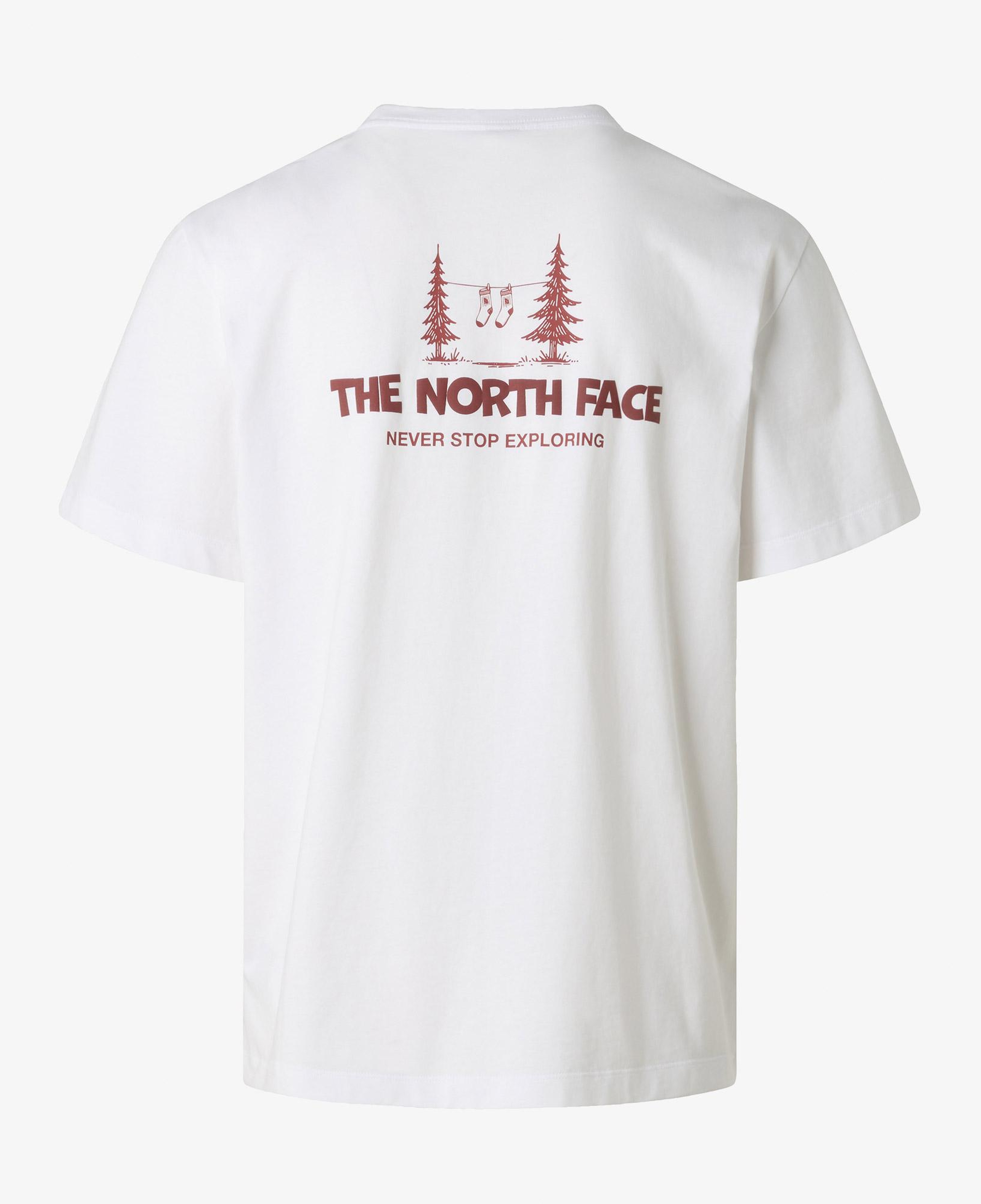 The North Face Camping Relaxed Erkek Beyaz T-Shirt