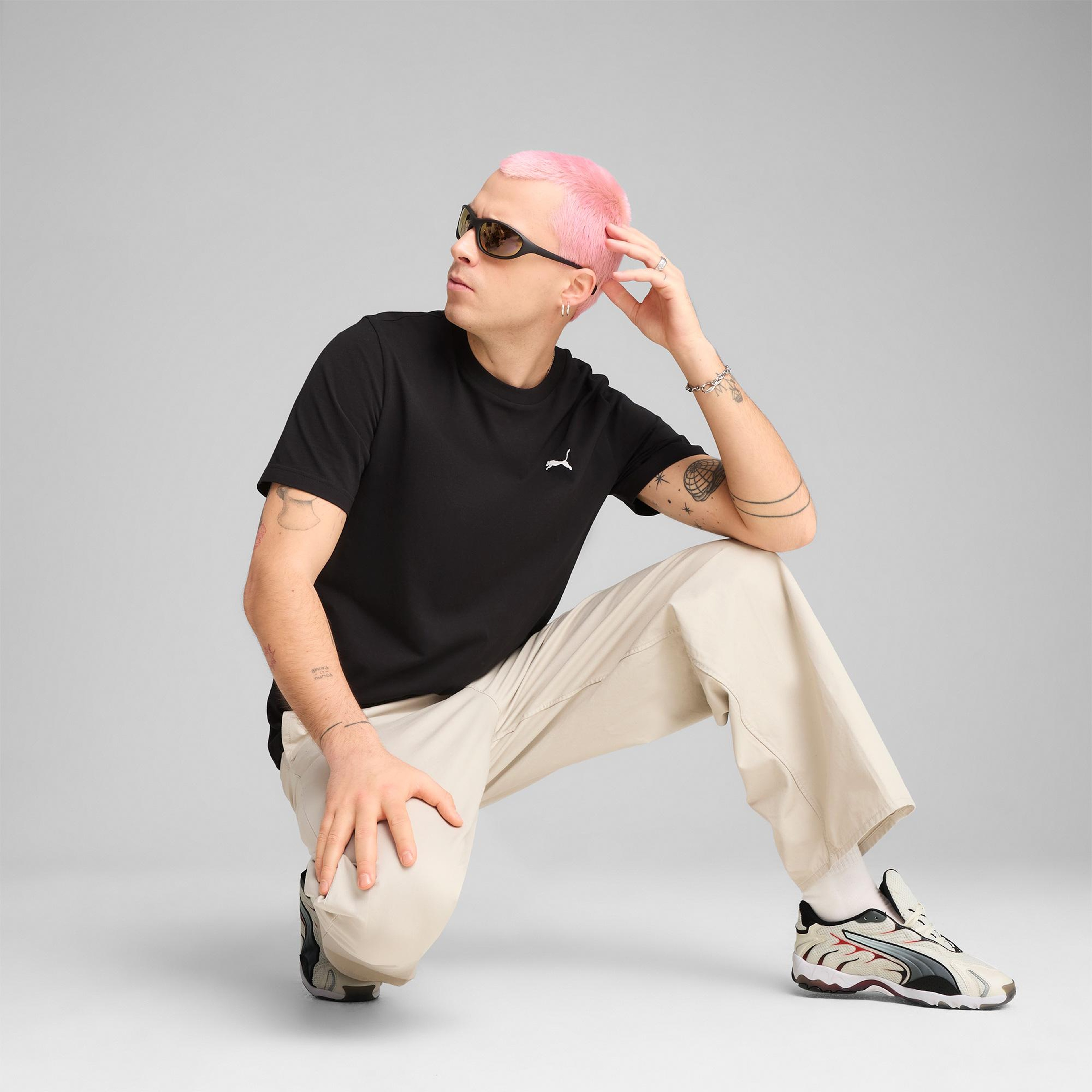 Puma Wardrobe Essentials Erkek Siyah T-Shirt