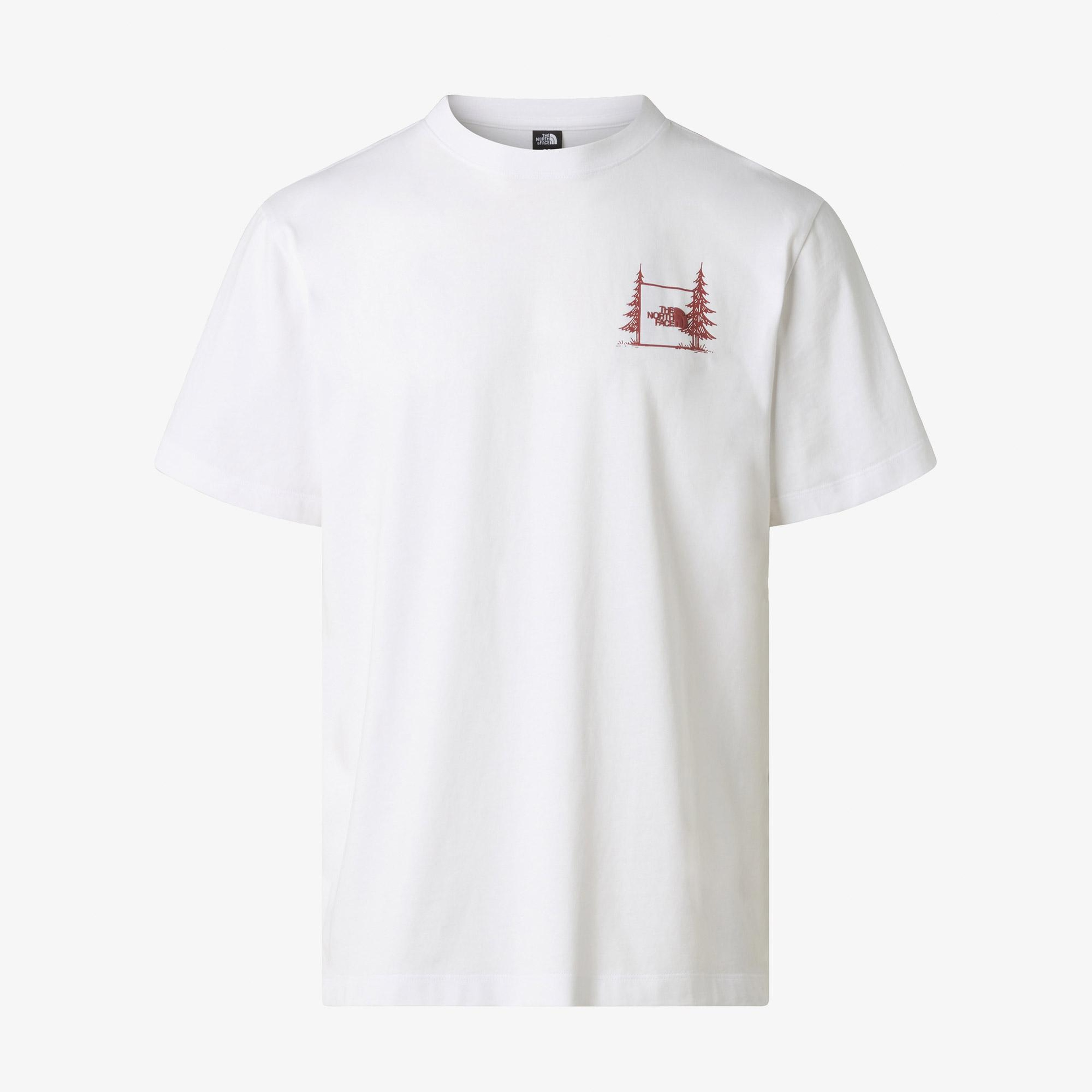 The North Face Camping Relaxed Erkek Beyaz T-Shirt