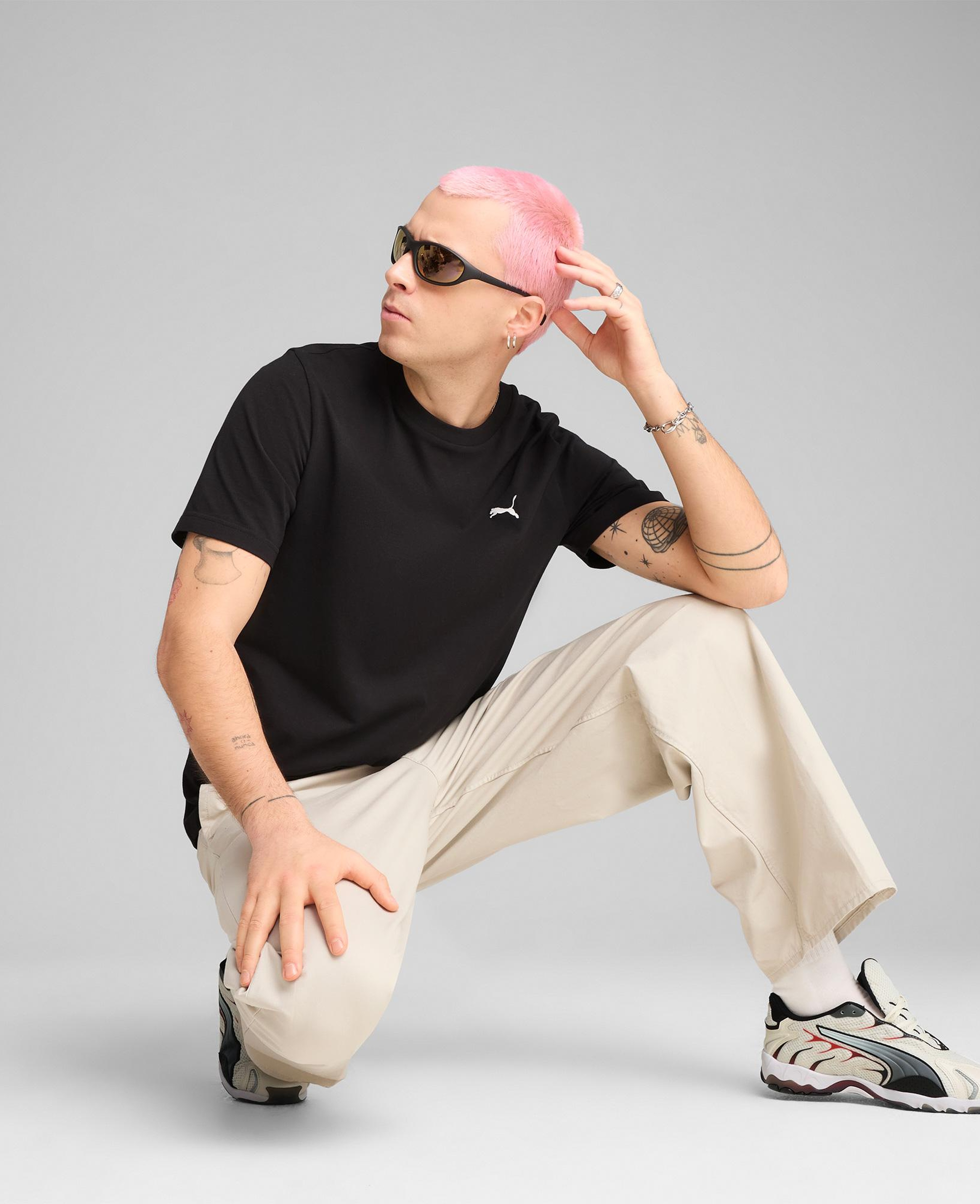 Puma Wardrobe Essentials  Erkek Siyah T-Shirt