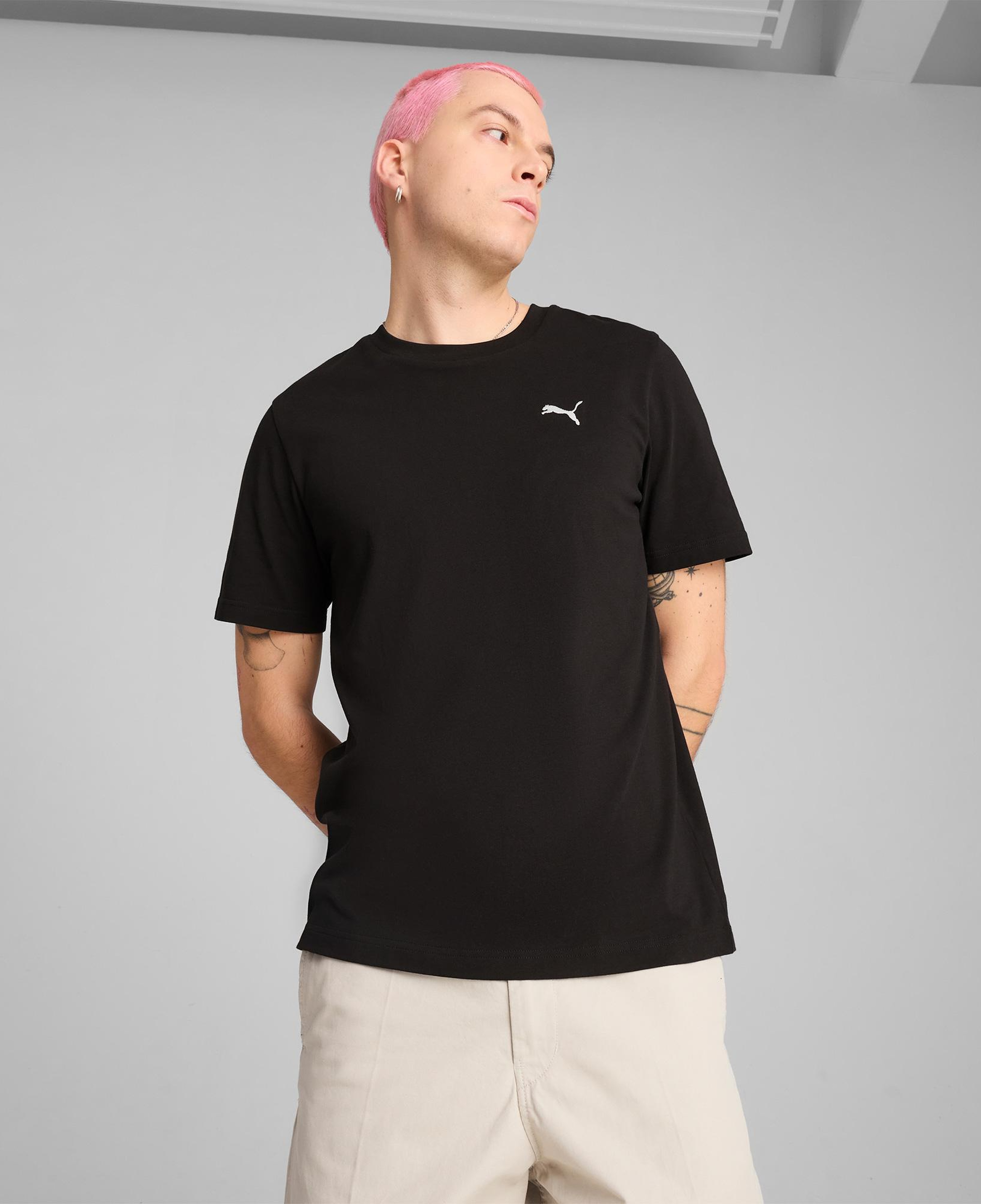 Puma Wardrobe Essentials  Erkek Siyah T-Shirt