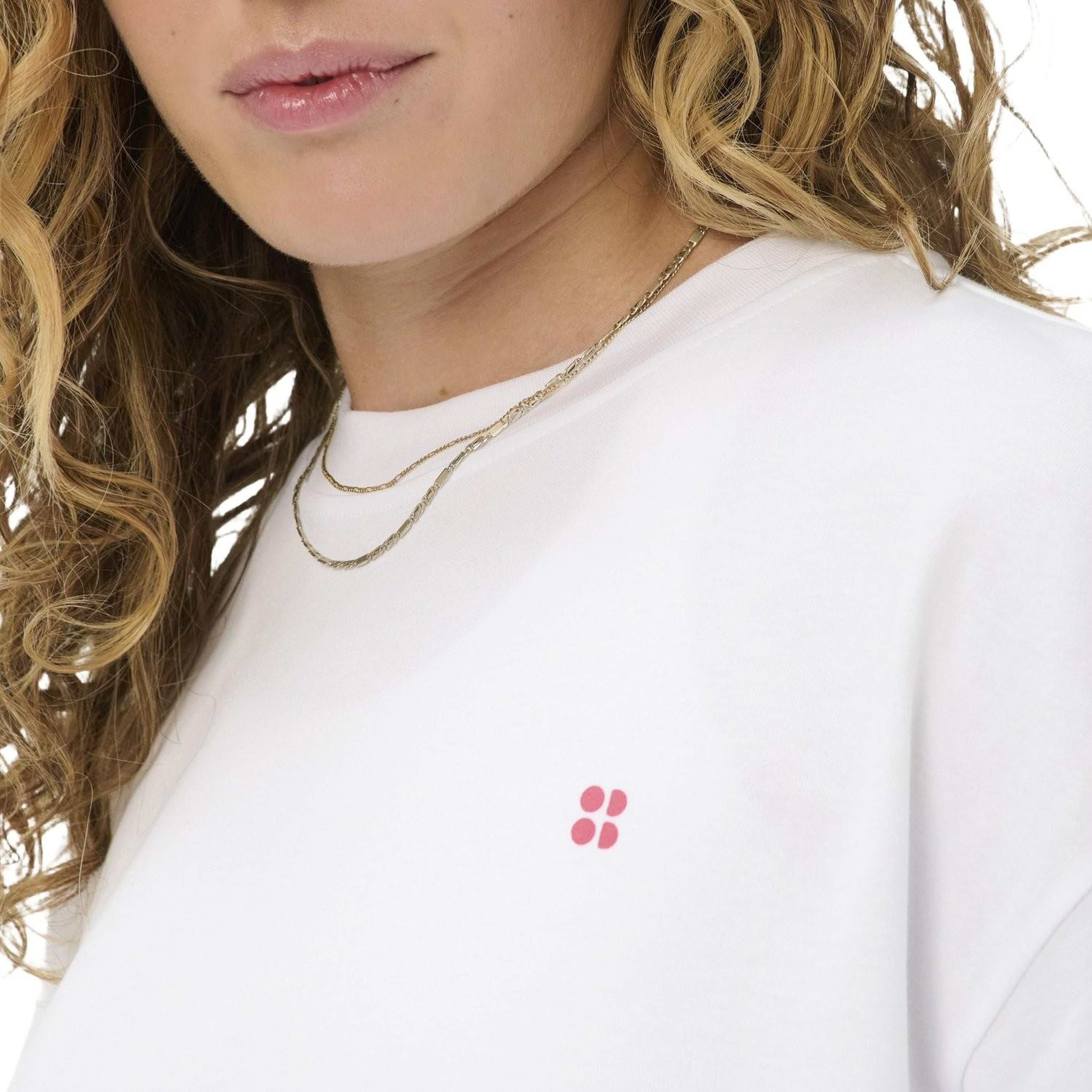 Sweaty Betty Holiday Graphic Kadın Beyaz Tişört
