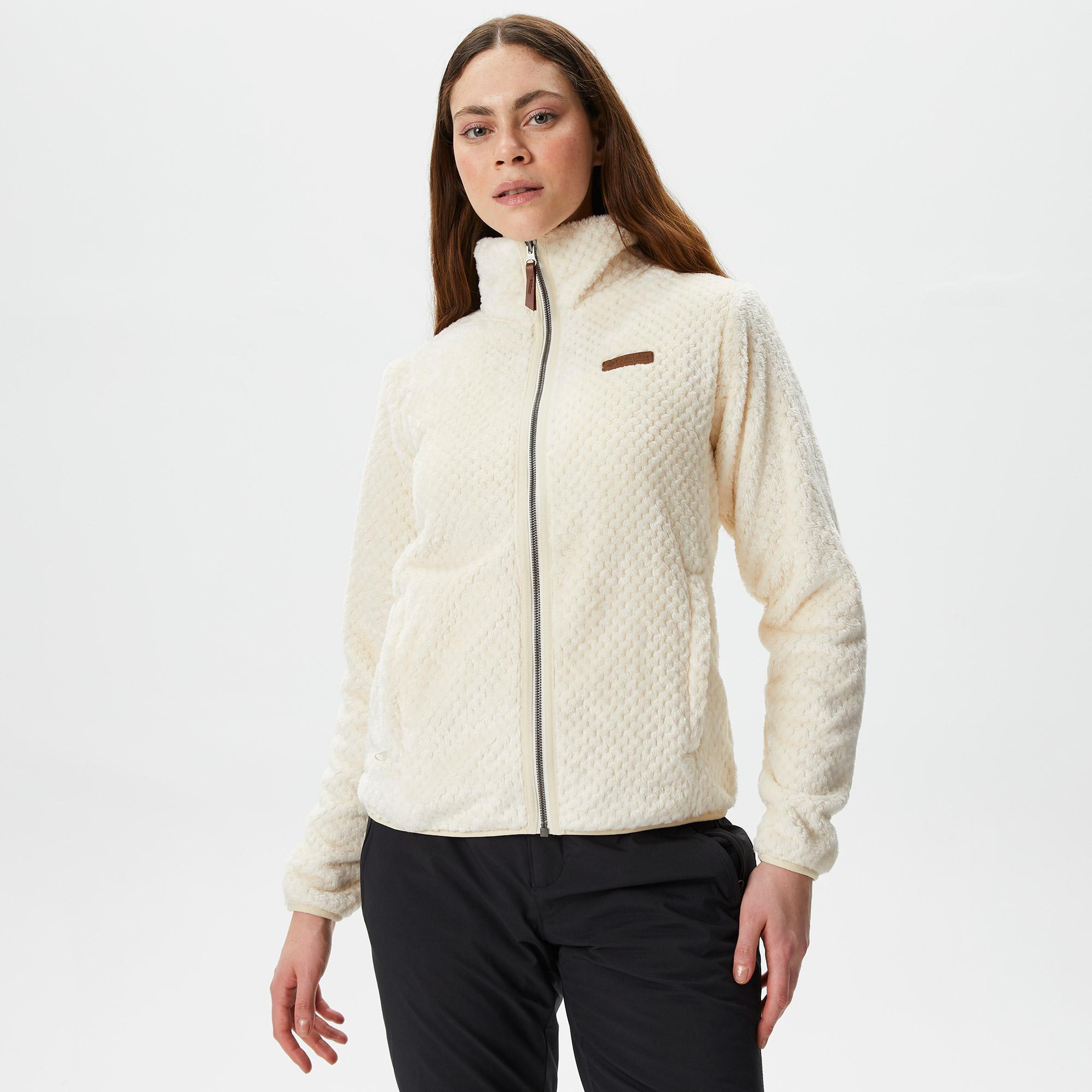 Columbia Fire Side II Sherpa Kadın Beyaz Fermuarlı Polar Ceket