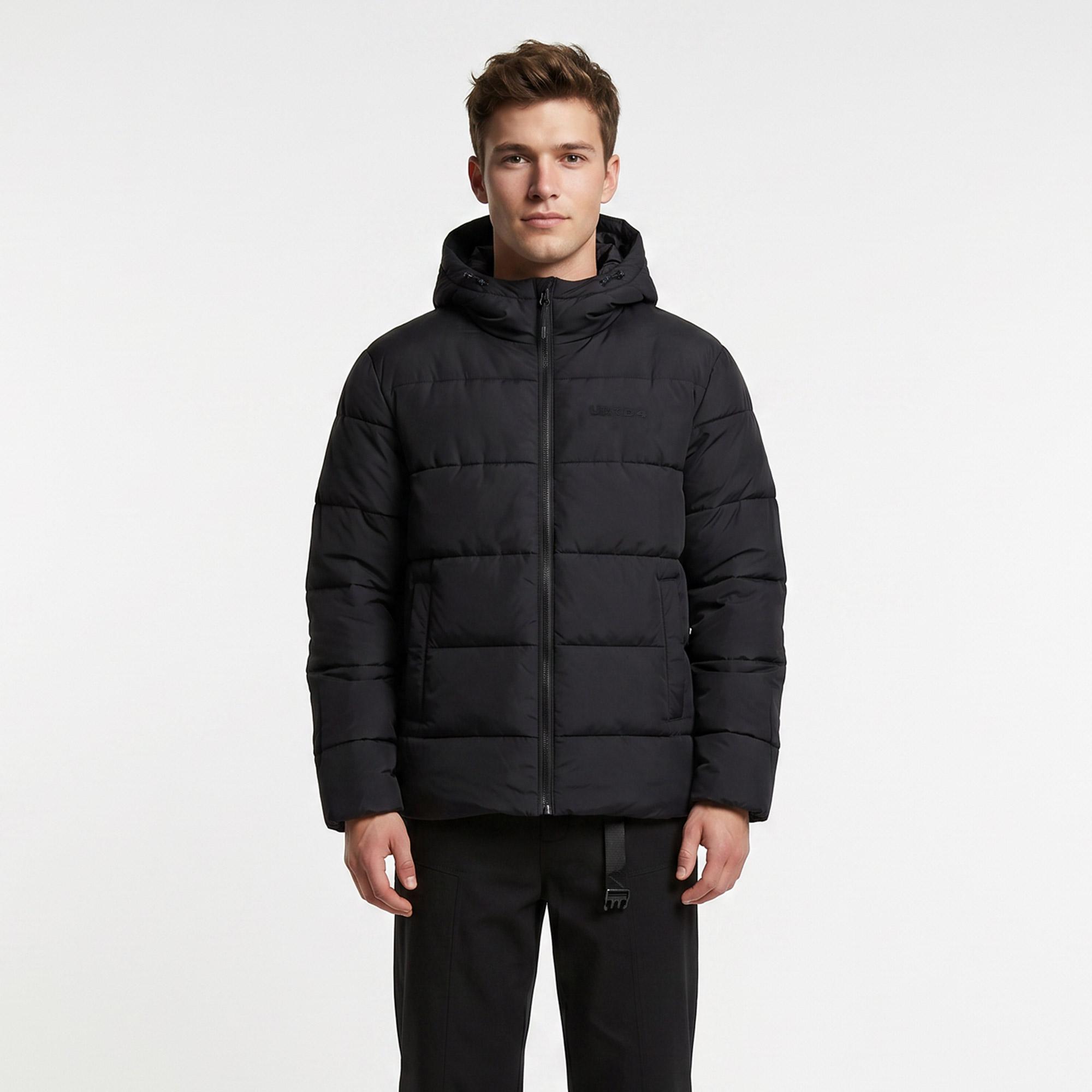 UNITED4 Regular Fit Erkek Siyah Mont