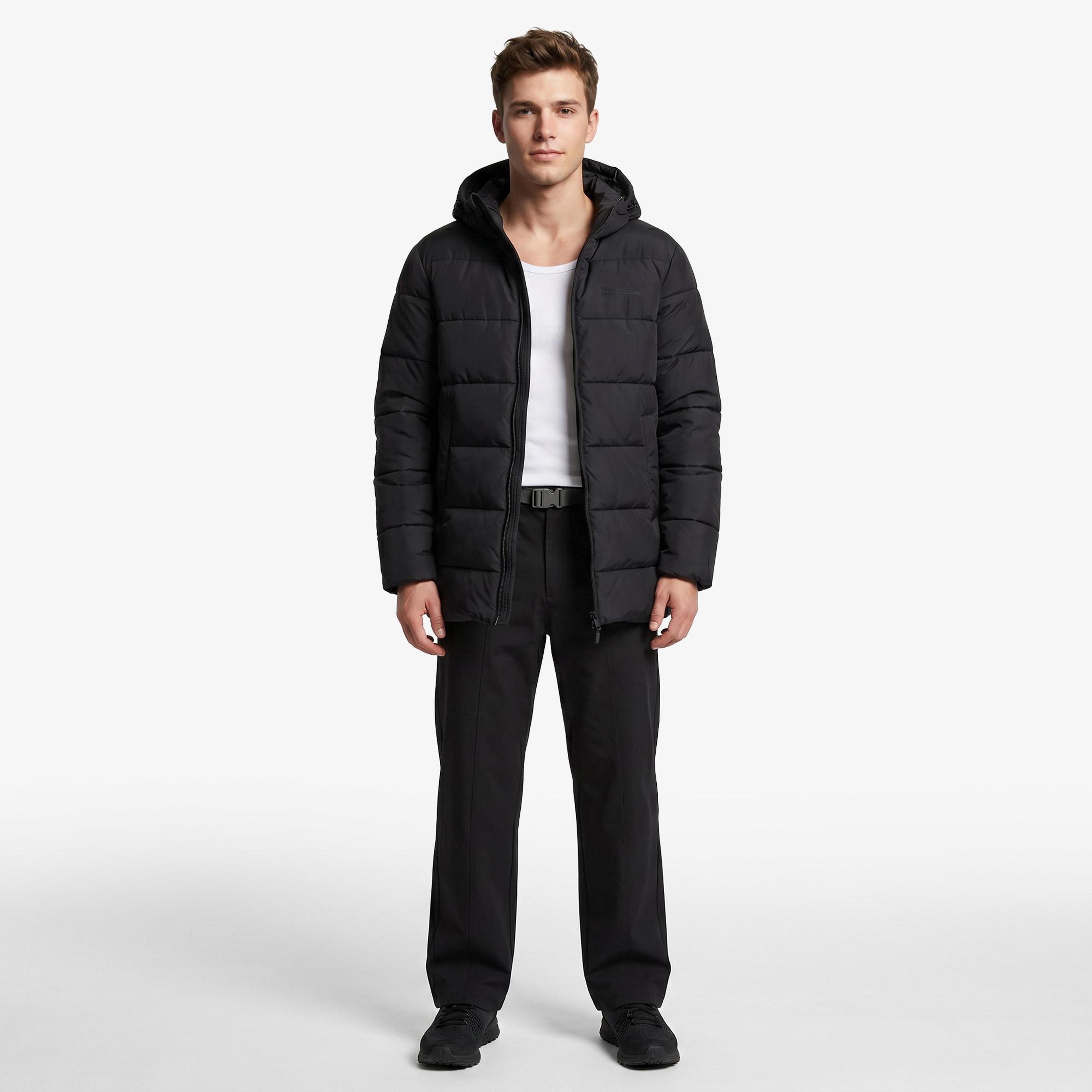 UNITED4 Regular Fit Erkek Siyah Mont