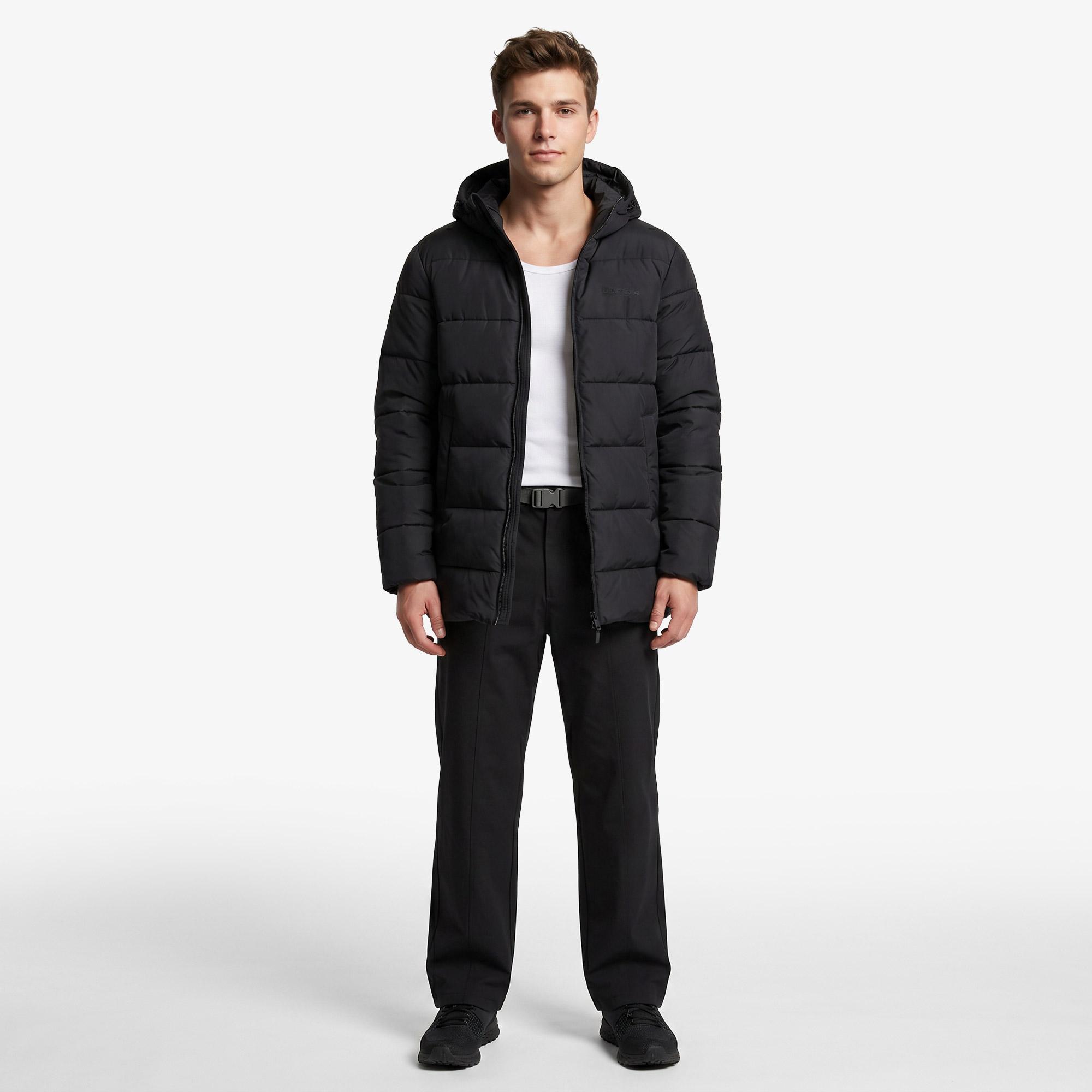 UNITED4 Regular Fit Erkek Siyah Mont