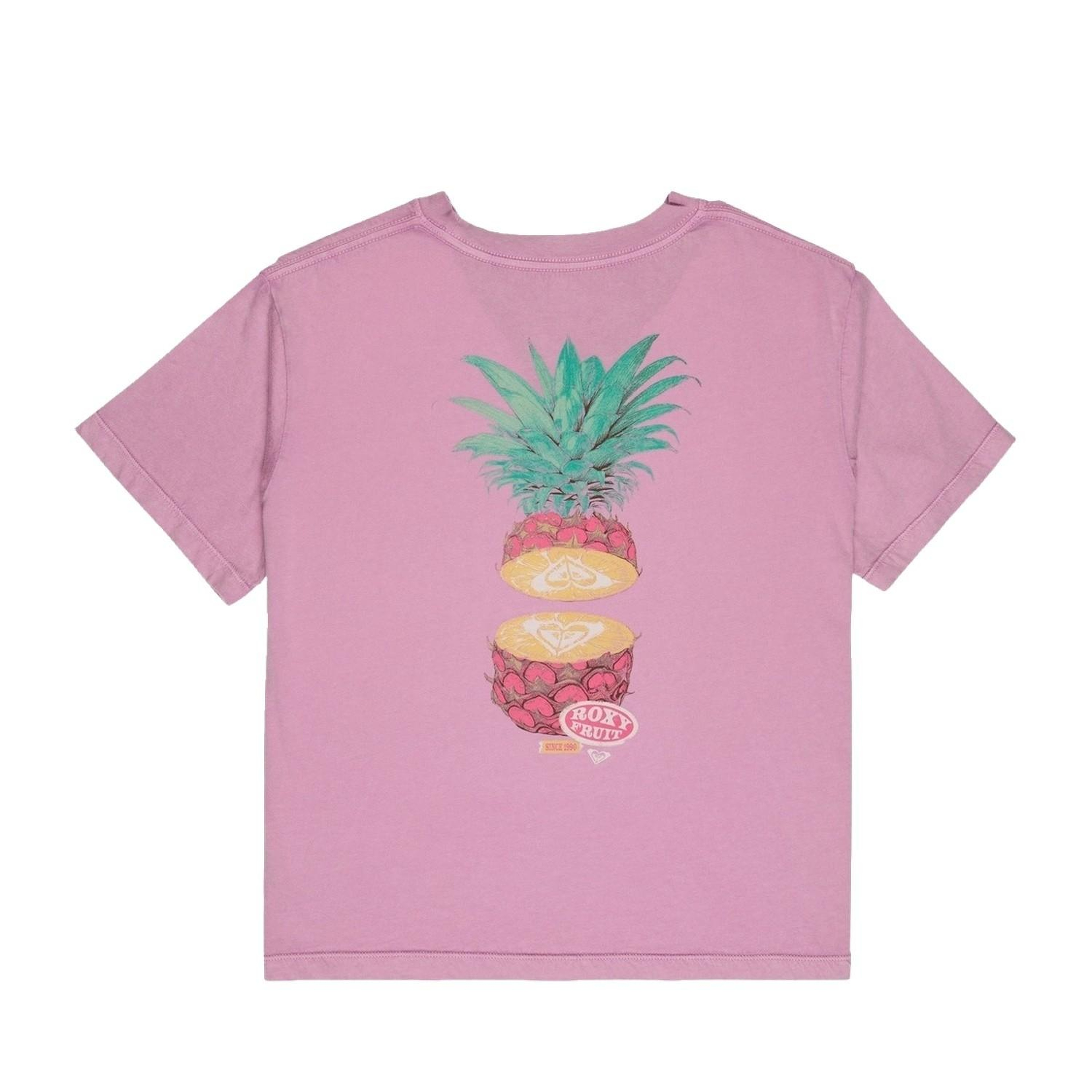Roxy Eveoversize Was Kız Çocuk Mor Tişört