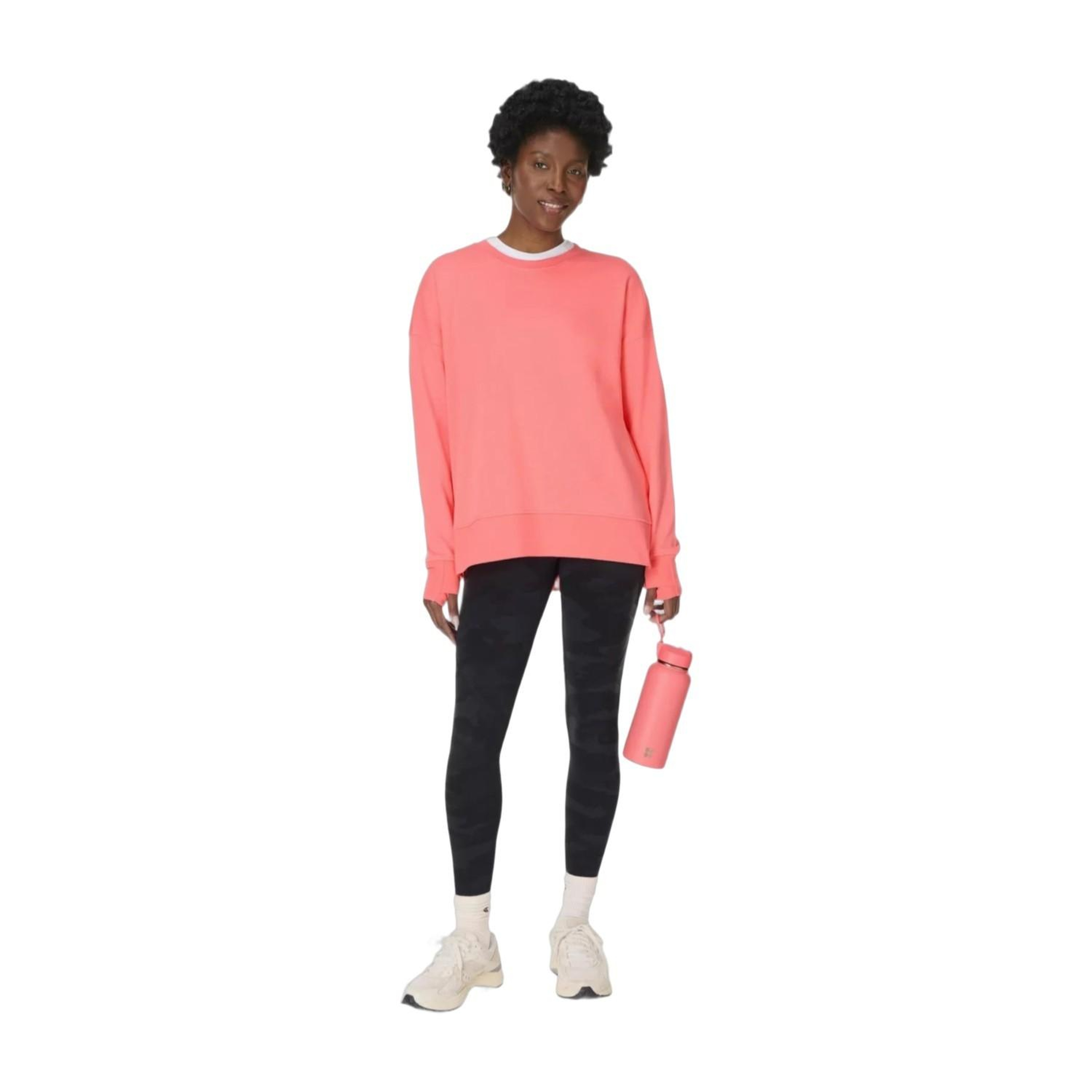 Sweaty Betty After Class Longline Sweatshir Kadın Pembe Sweat
