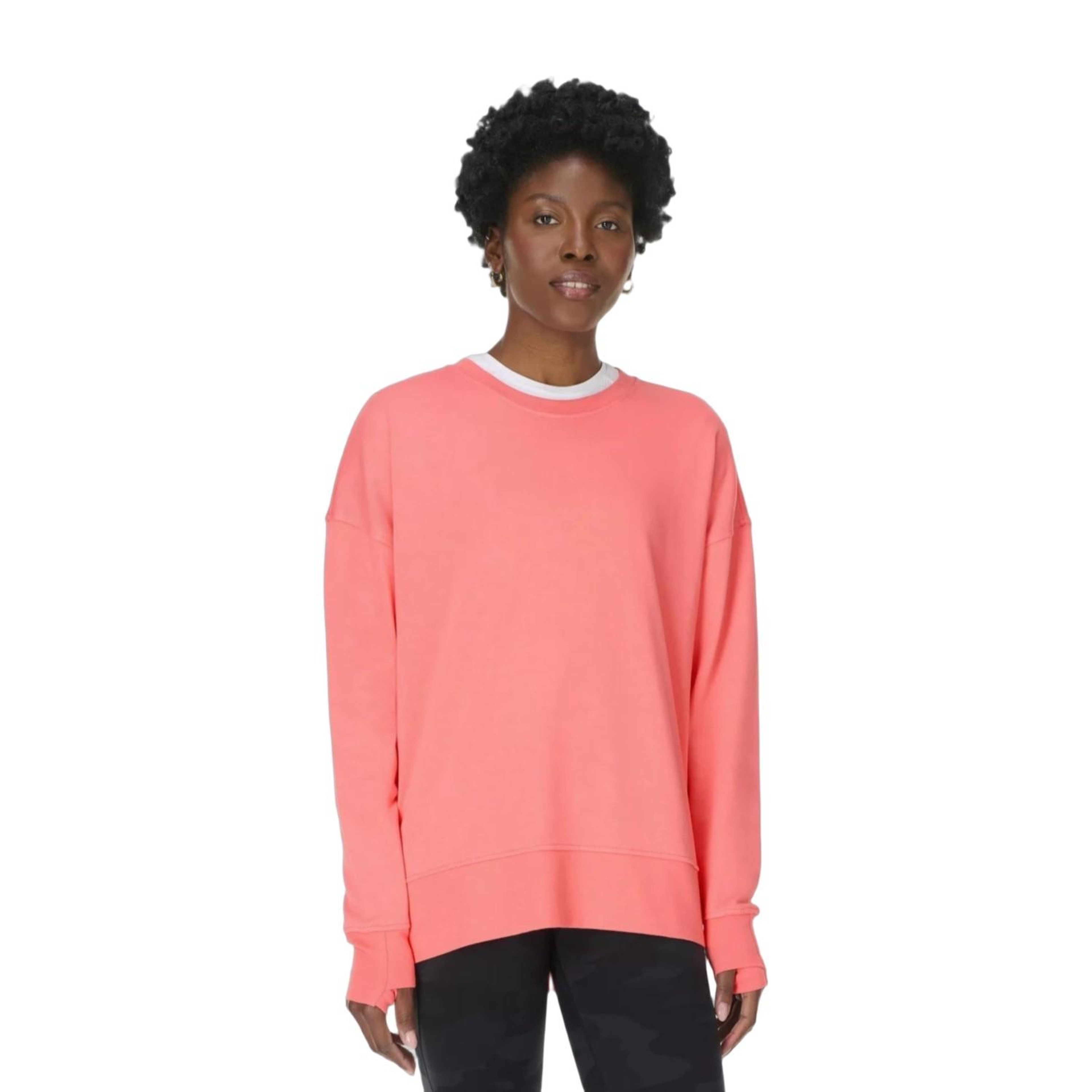 Sweaty Betty After Class Longline Sweatshir Kadın Pembe Sweat