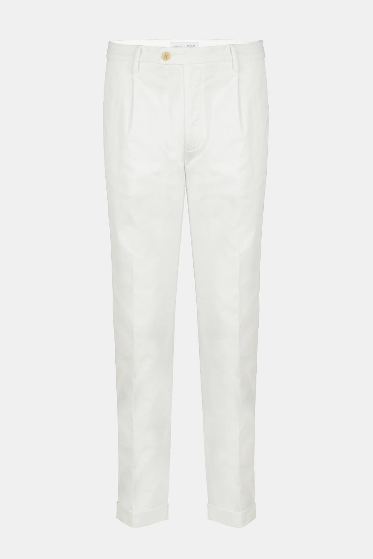 Erkek Beyaz Chino Pantolon