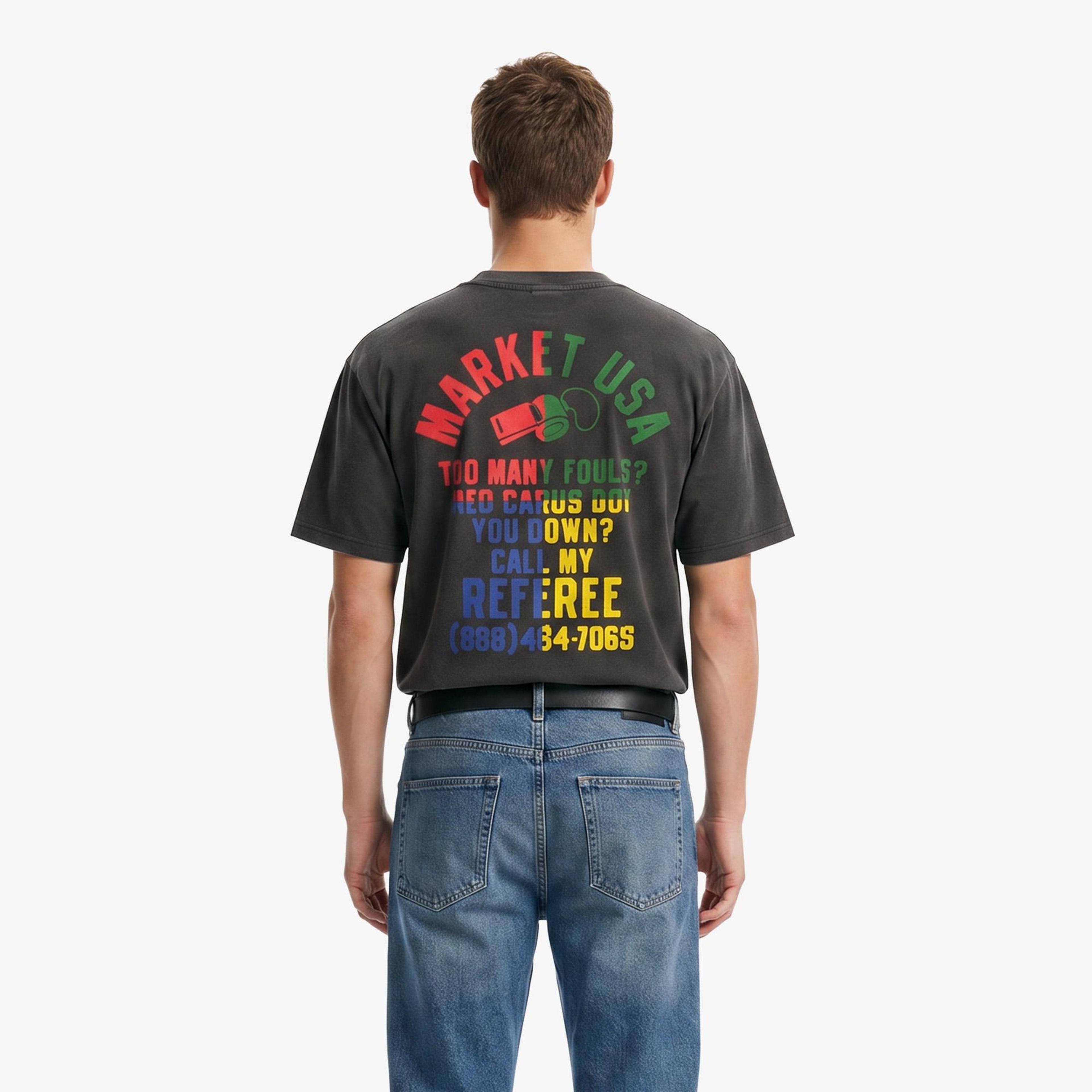 Market Smiley Foul Play Erkek Siyah T-Shirt