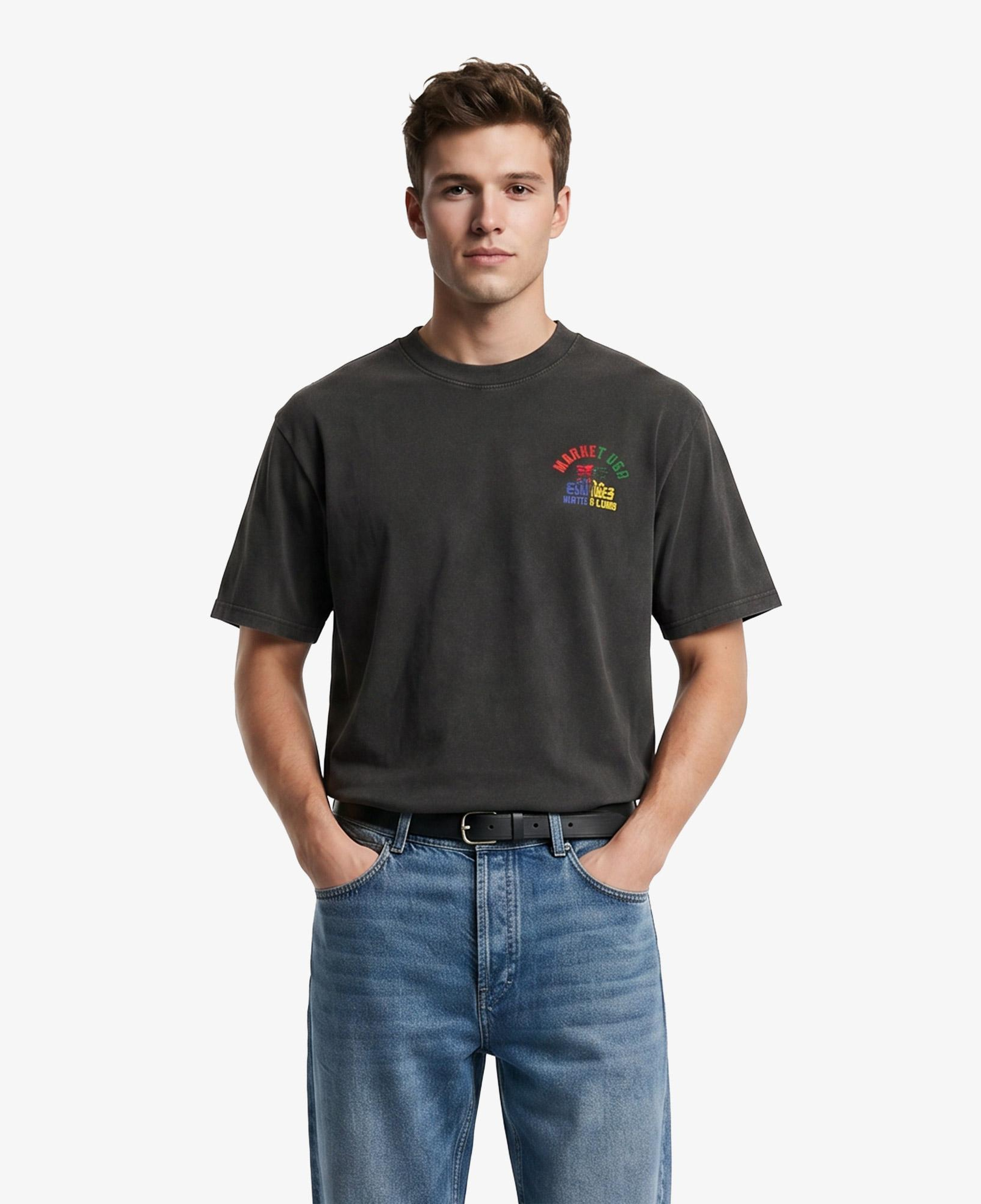 Market Smiley Foul Play Erkek Siyah T-Shirt