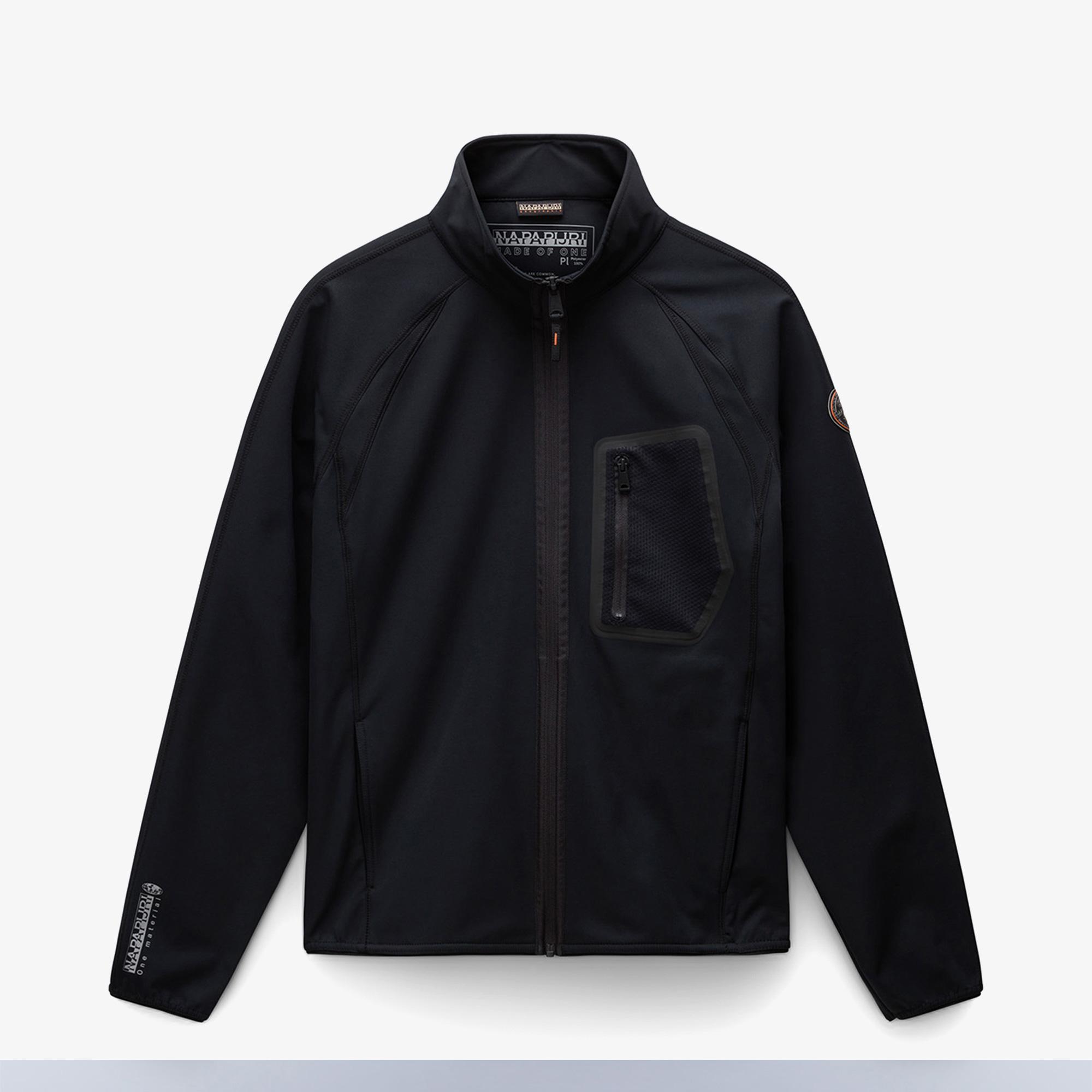 Napapijri B-Lorze FZ Stand Erkek Siyah Sweatshirt