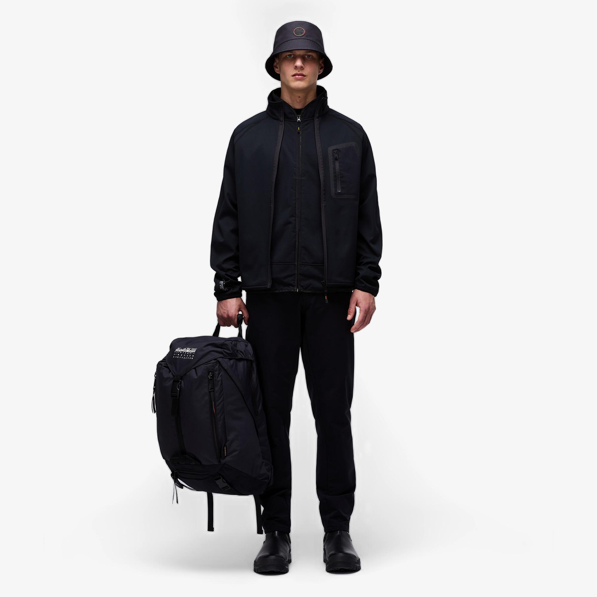 Napapijri B-Lorze FZ Stand Erkek Siyah Sweatshirt
