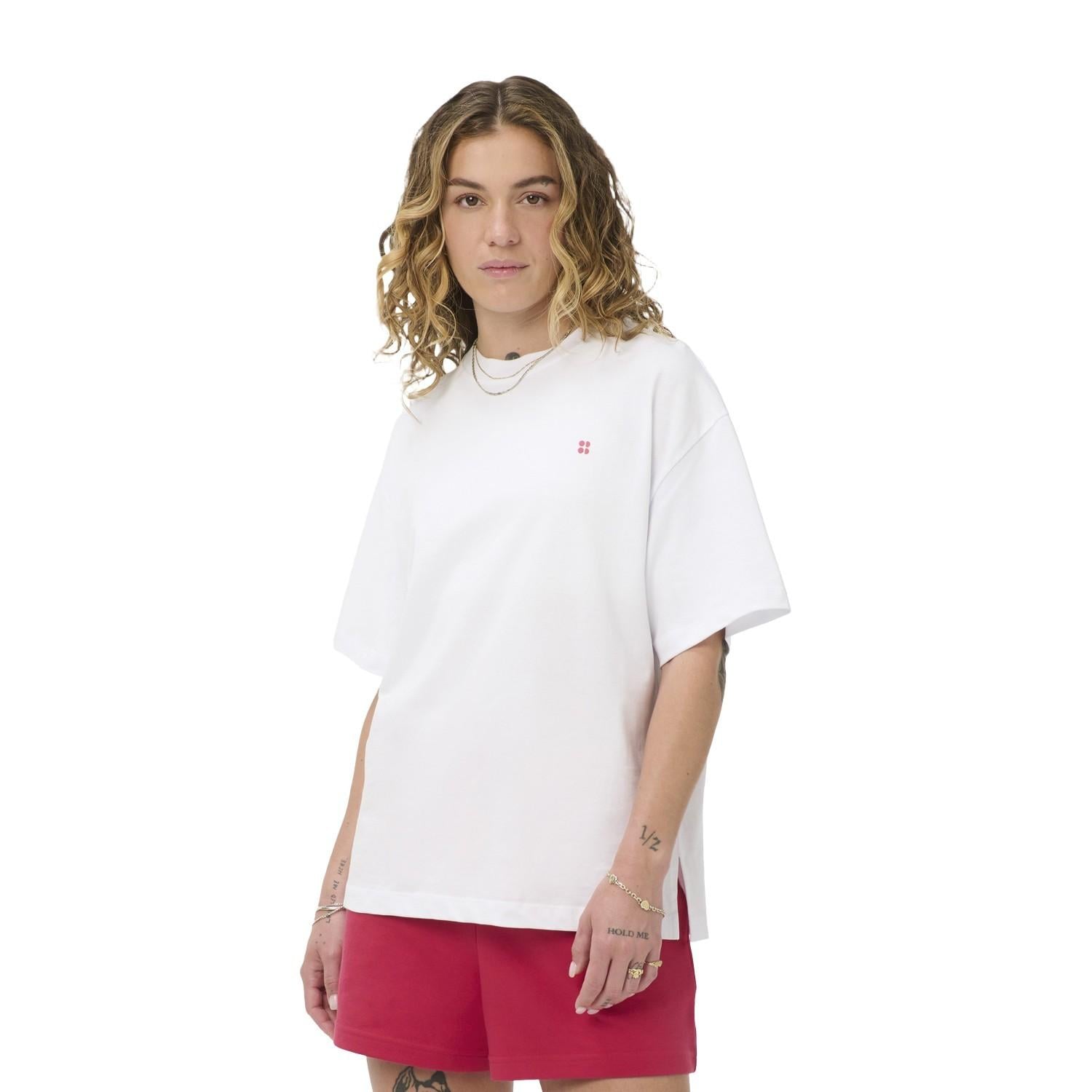 Sweaty Betty Holiday Graphic Kadın Beyaz Tişört