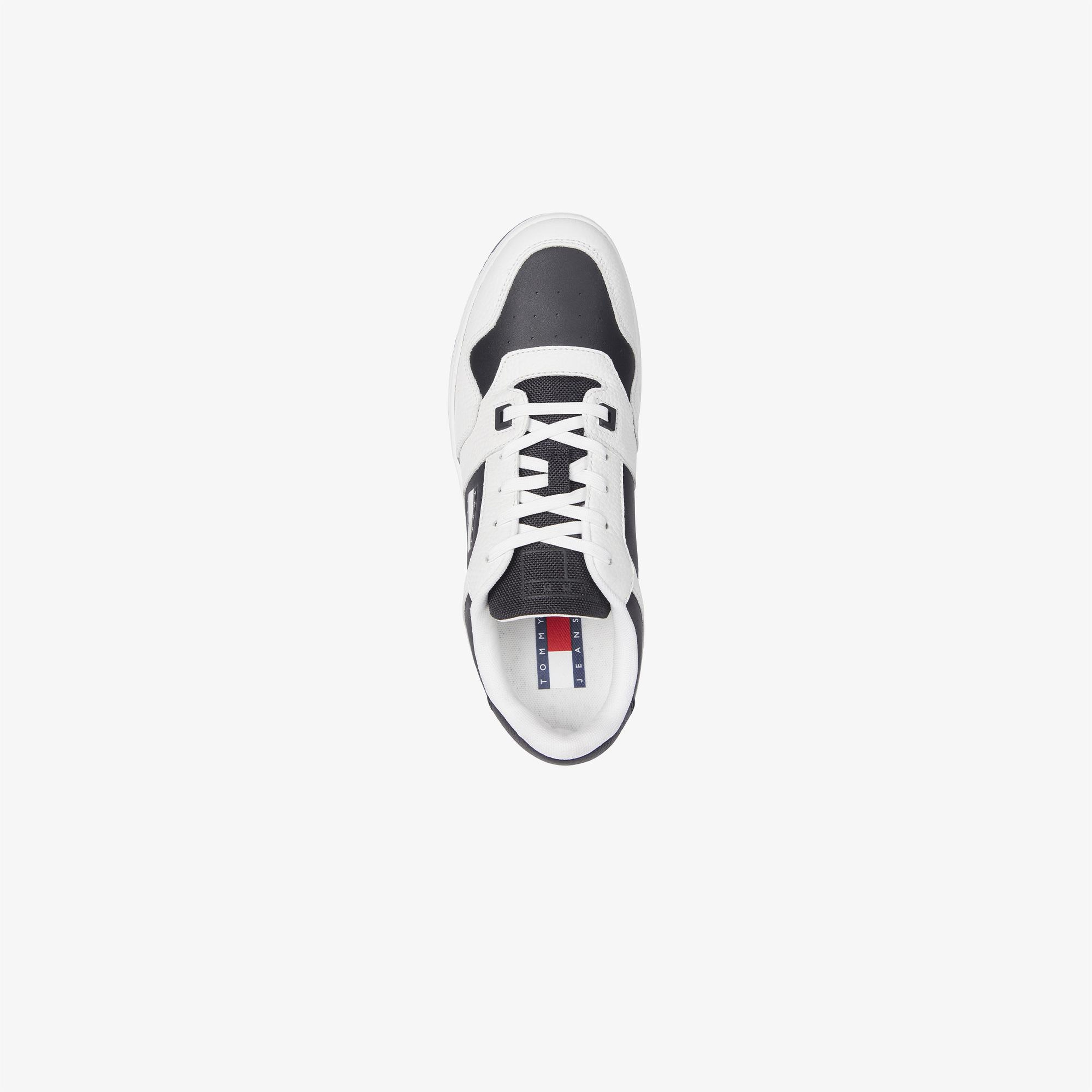 Tommy Hilfiger Tjm Retro Basket Cupsole Tumble Erkek Beyaz Spor Ayakkabı