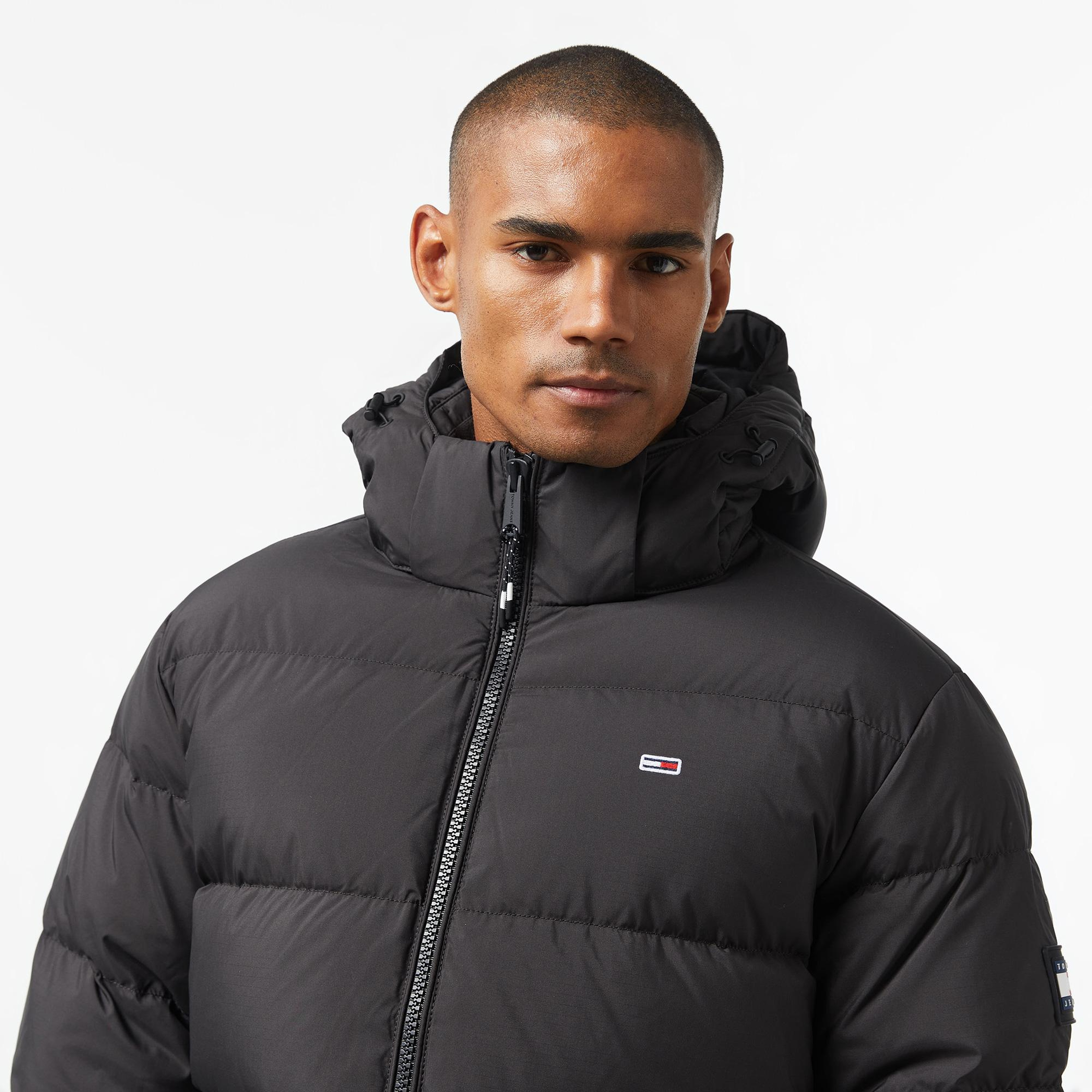 Tommy Jeans Essential Down Erkek Siyah Mont