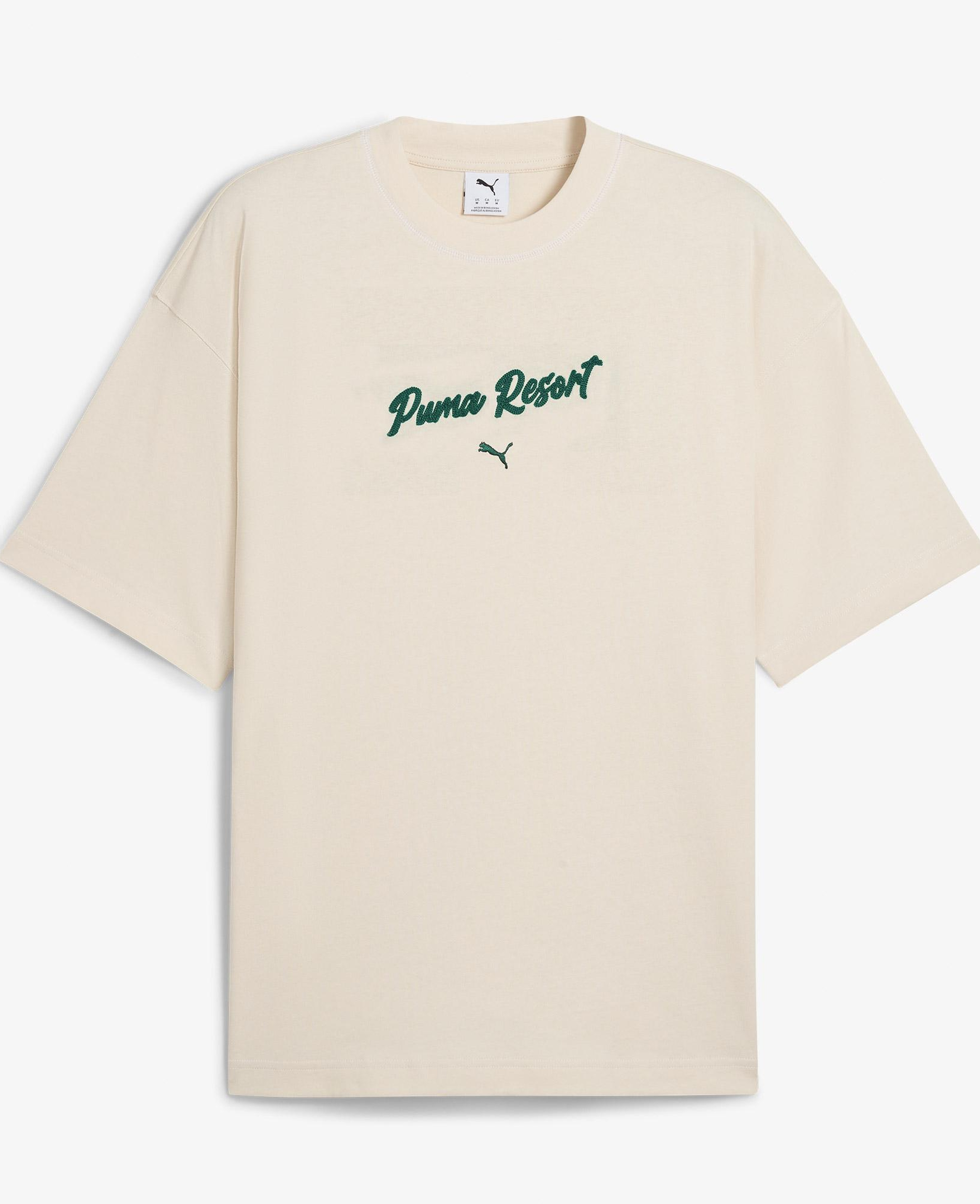 Puma Premium Ess Graphic Erkek Krem T-Shirt