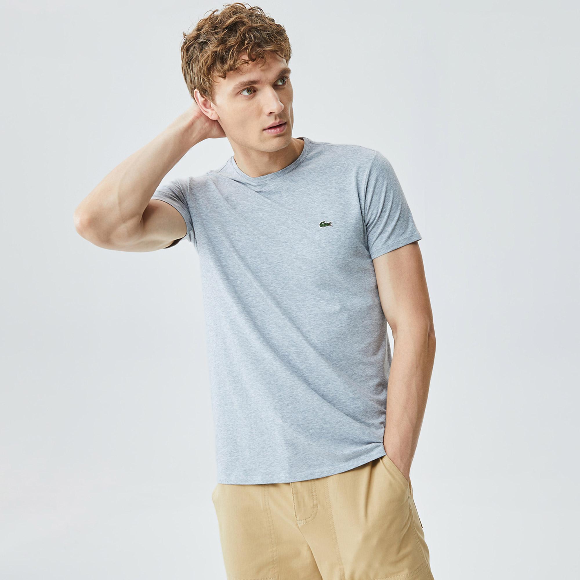 Lacoste Regular Fit Erkek Gri Tişört