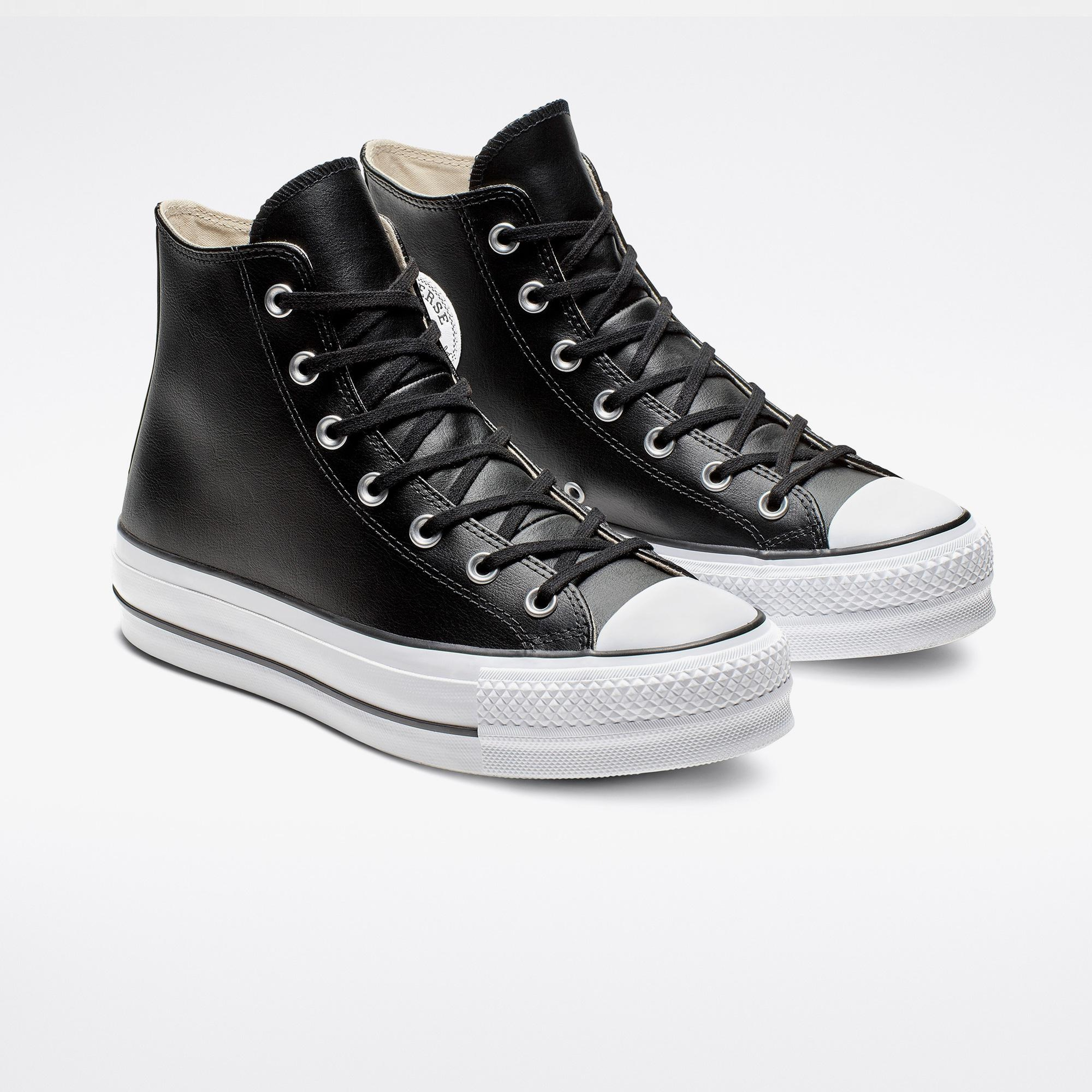 Converse Chuck Taylor All Star Kadın Siyah Deri Sneaker