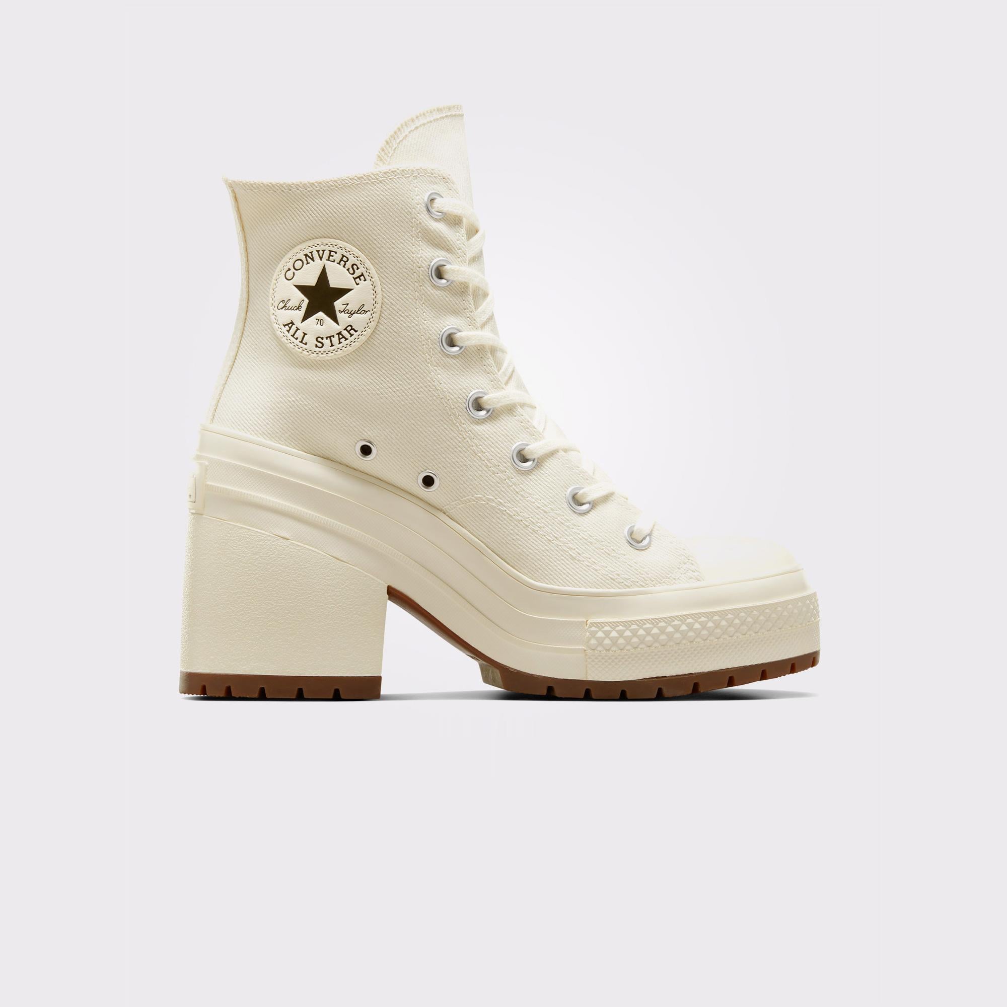 Converse Chuck 70 De Luxe Heel Kadın Krem Platform Bot