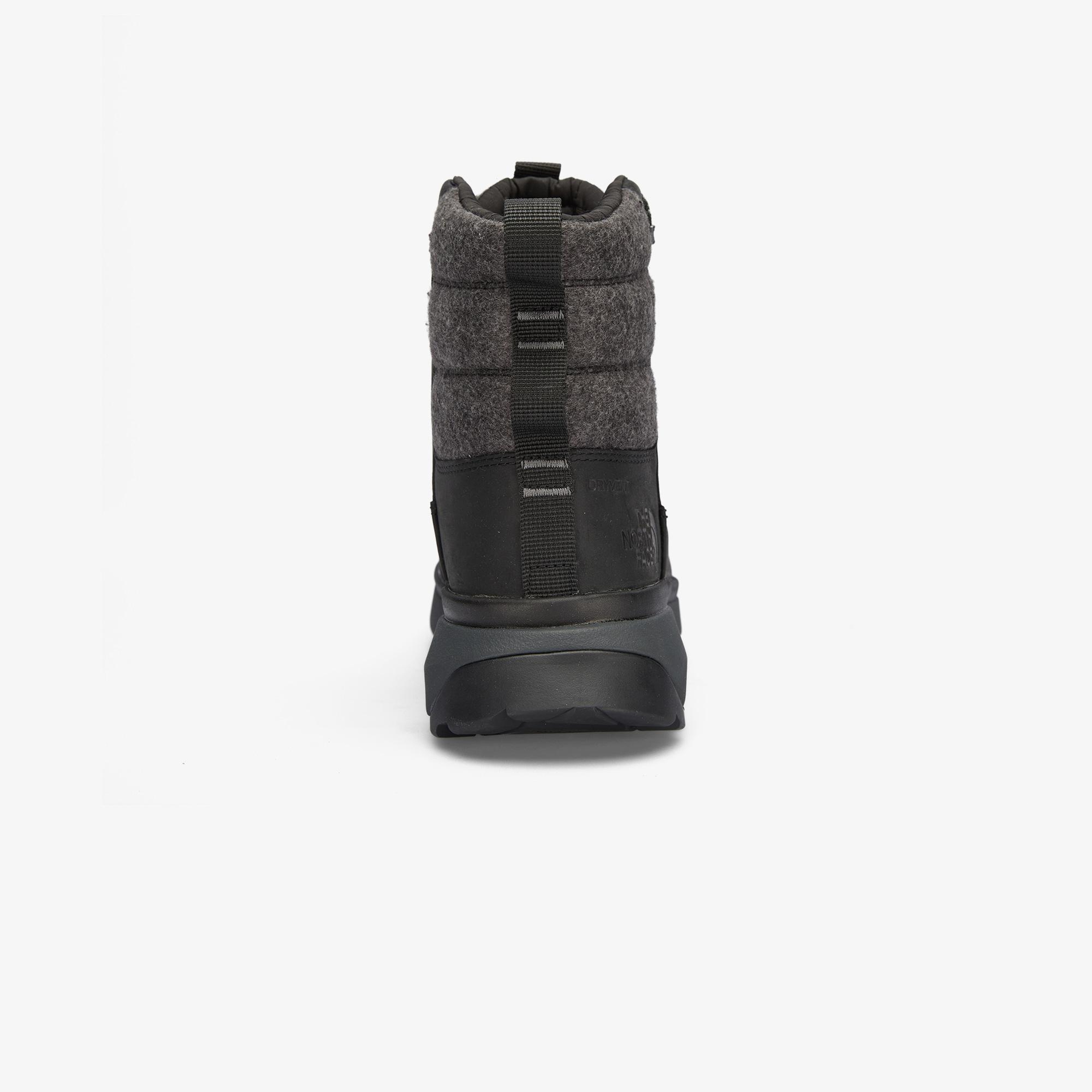 The North Face Bergen Deri Erkek Gri Su Geçirmez Kar Botu