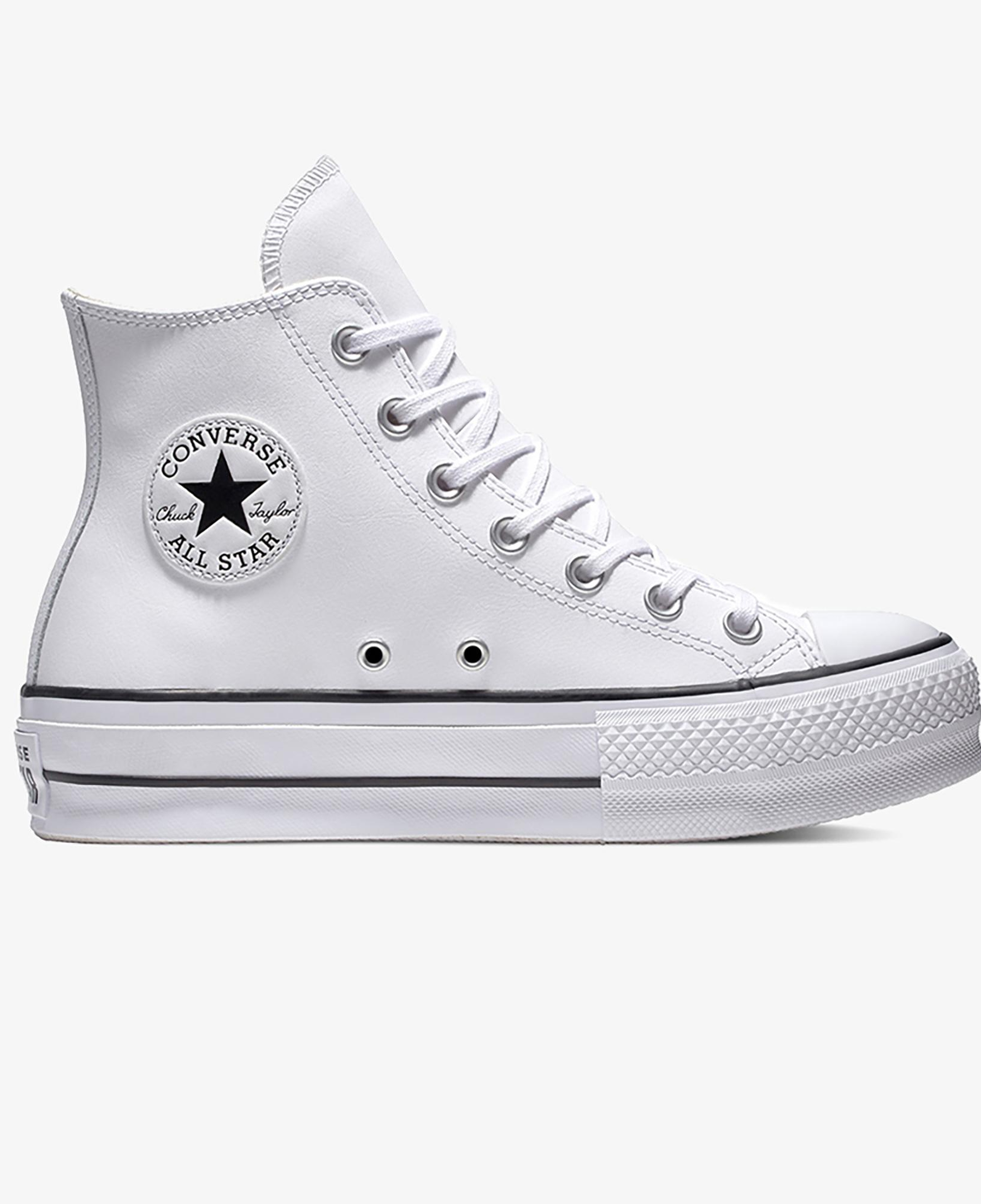 Converse Chuck Taylor All Star Lift Unisex Beyaz Deri Platform Sneaker