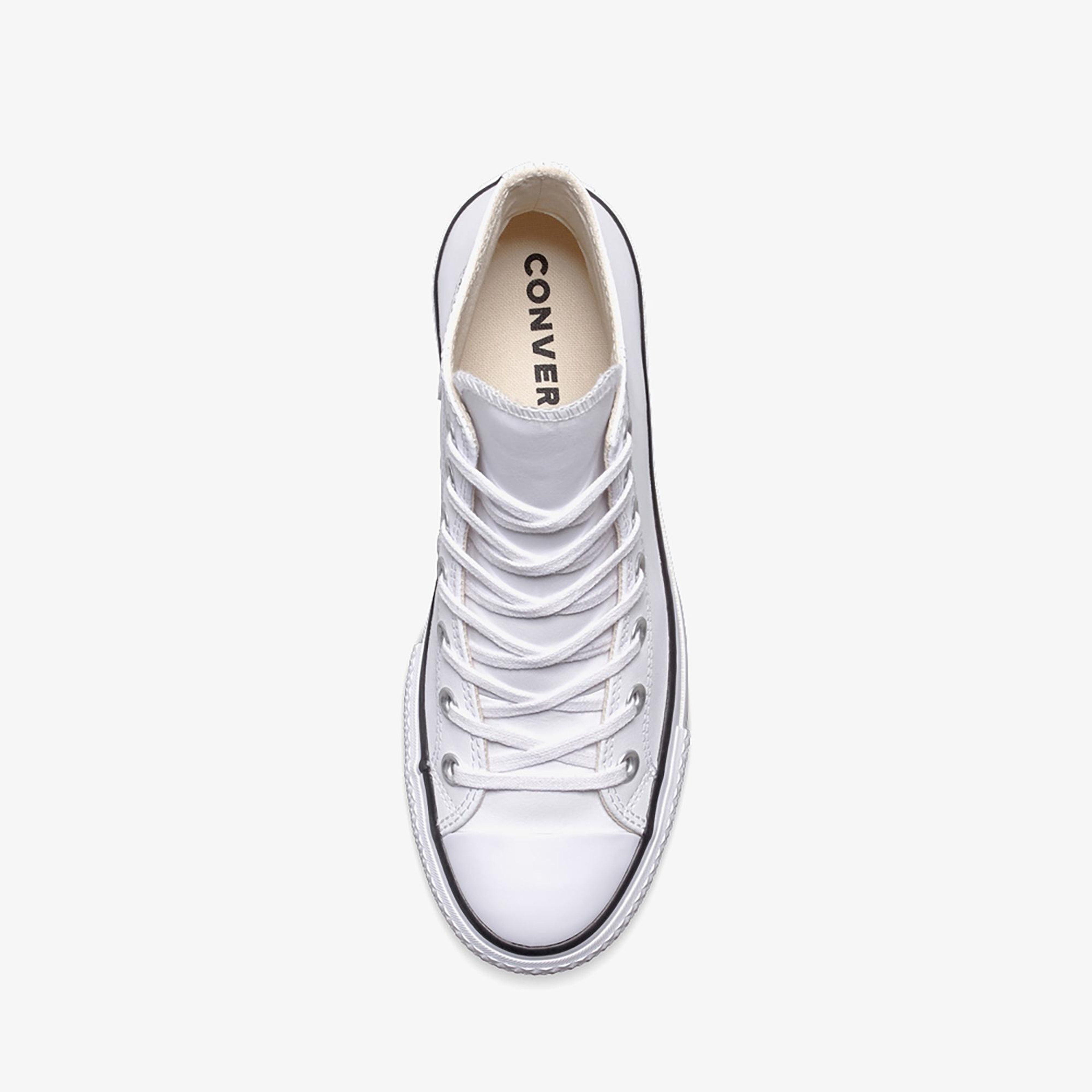 Converse Chuck Taylor All Star Lift Unisex Beyaz Deri Platform Sneaker