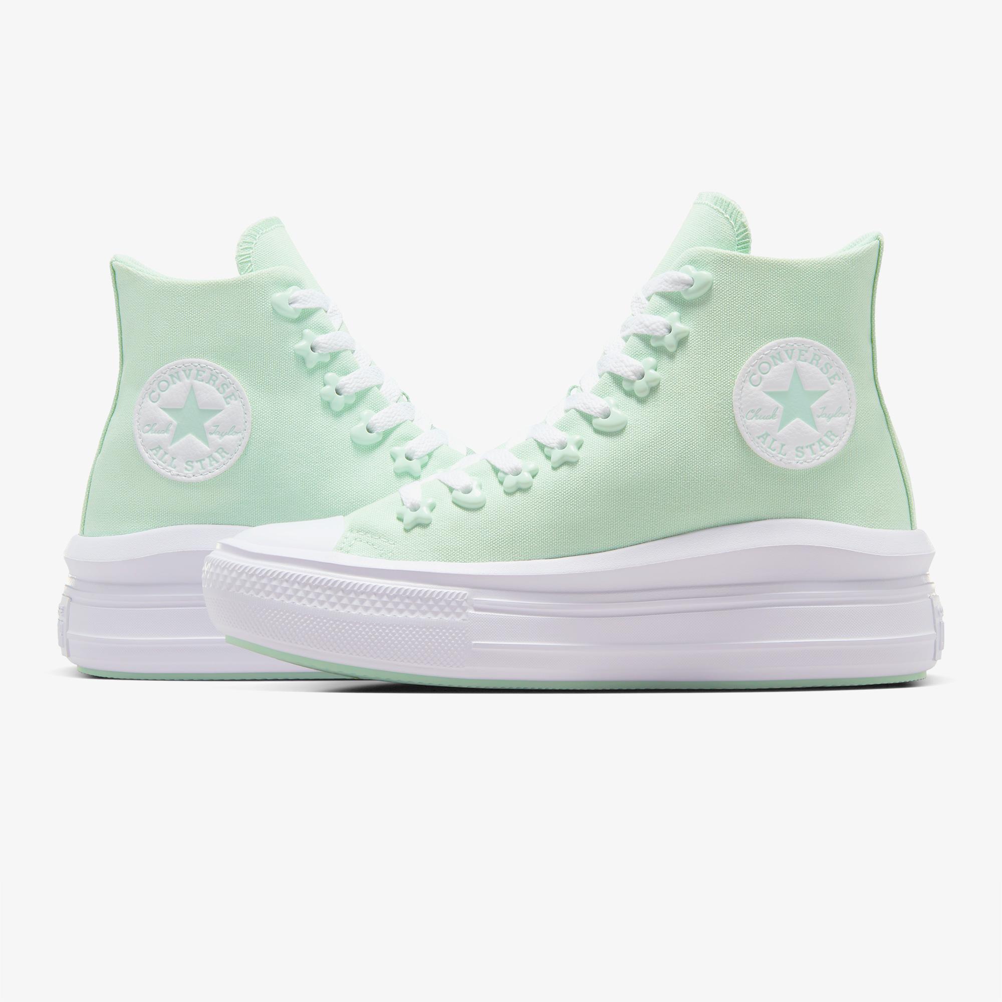 Converse Chuck Taylor All Star Motion Platform Stars Kadın Yeşil Sneaker