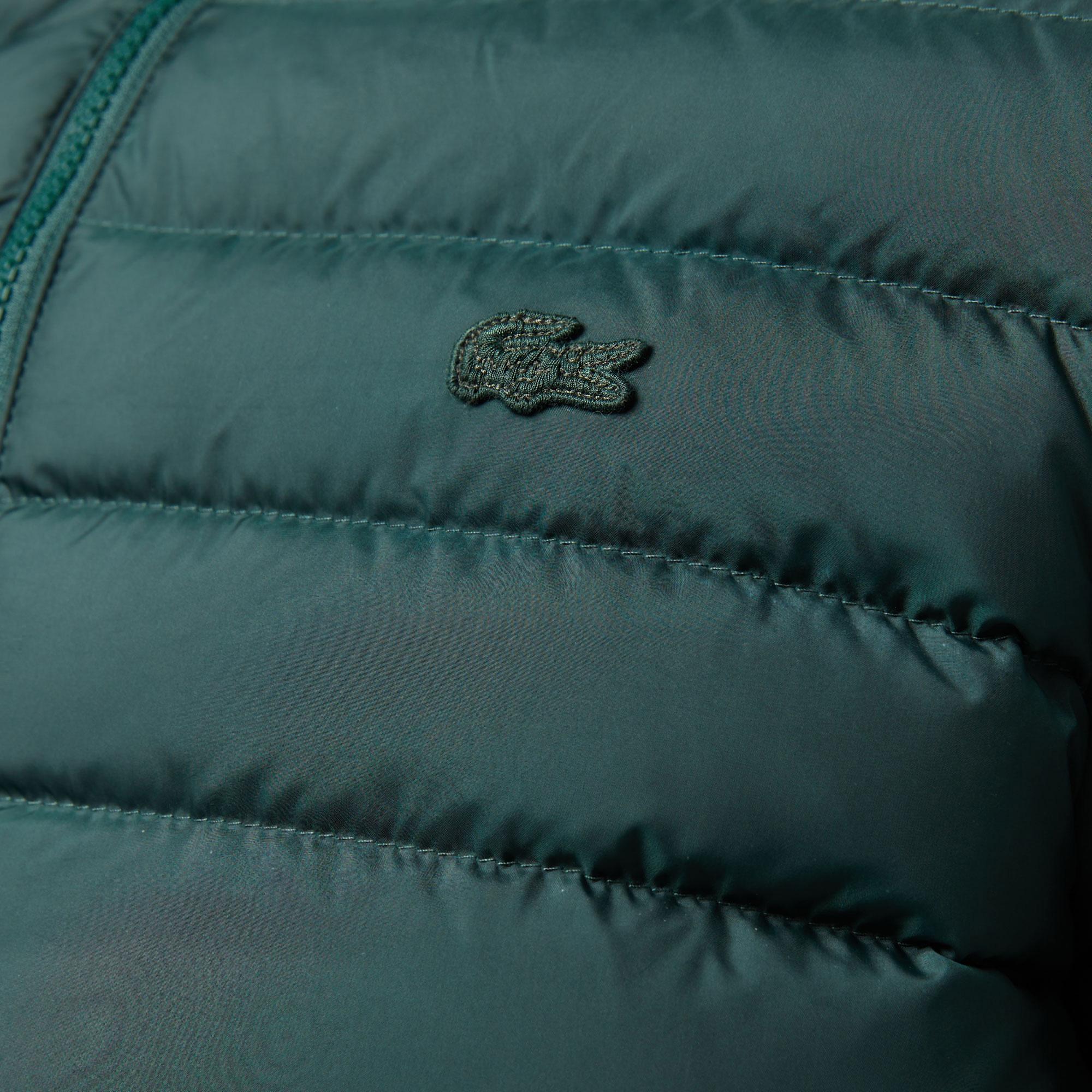 Lacoste Erkek Kapüşonlu Koyu Yeşil Mont