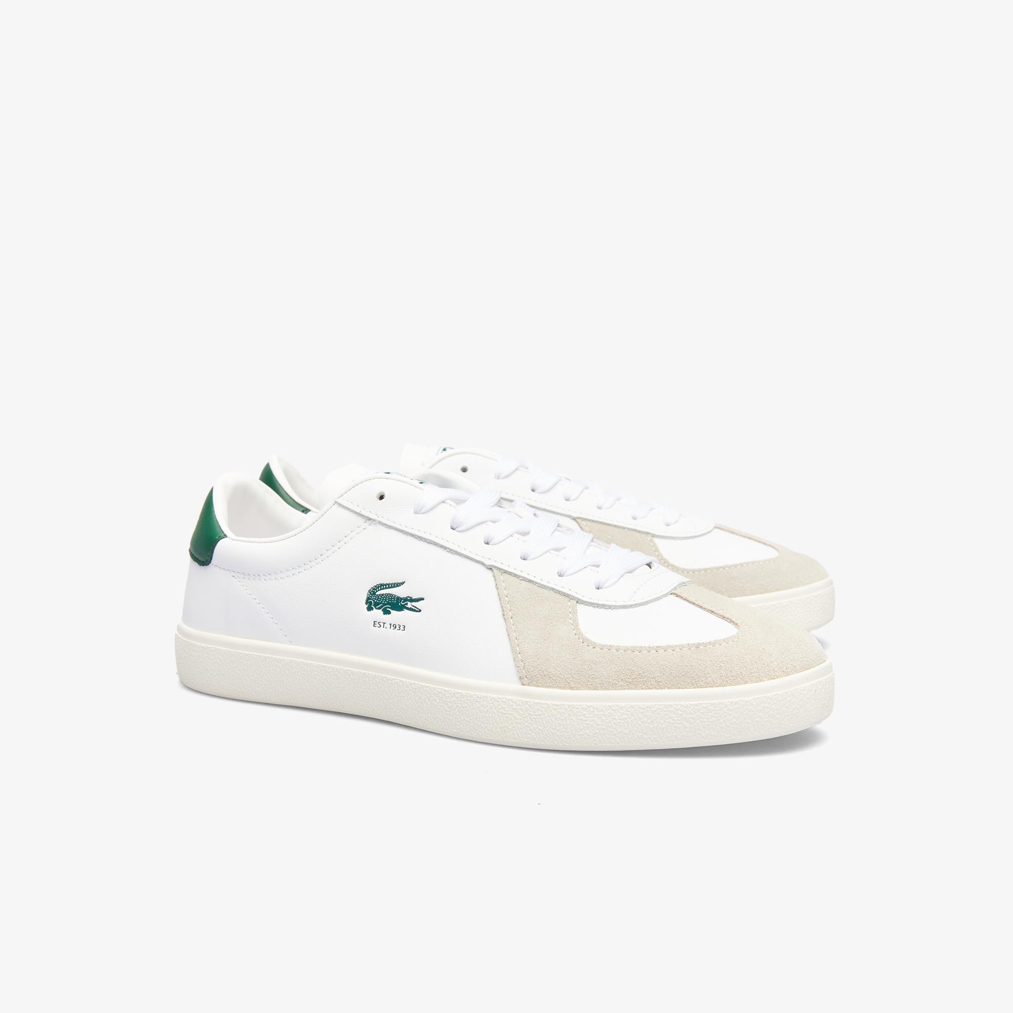 Lacoste Baseshot Pro Leather Erkek Beyaz Sneaker