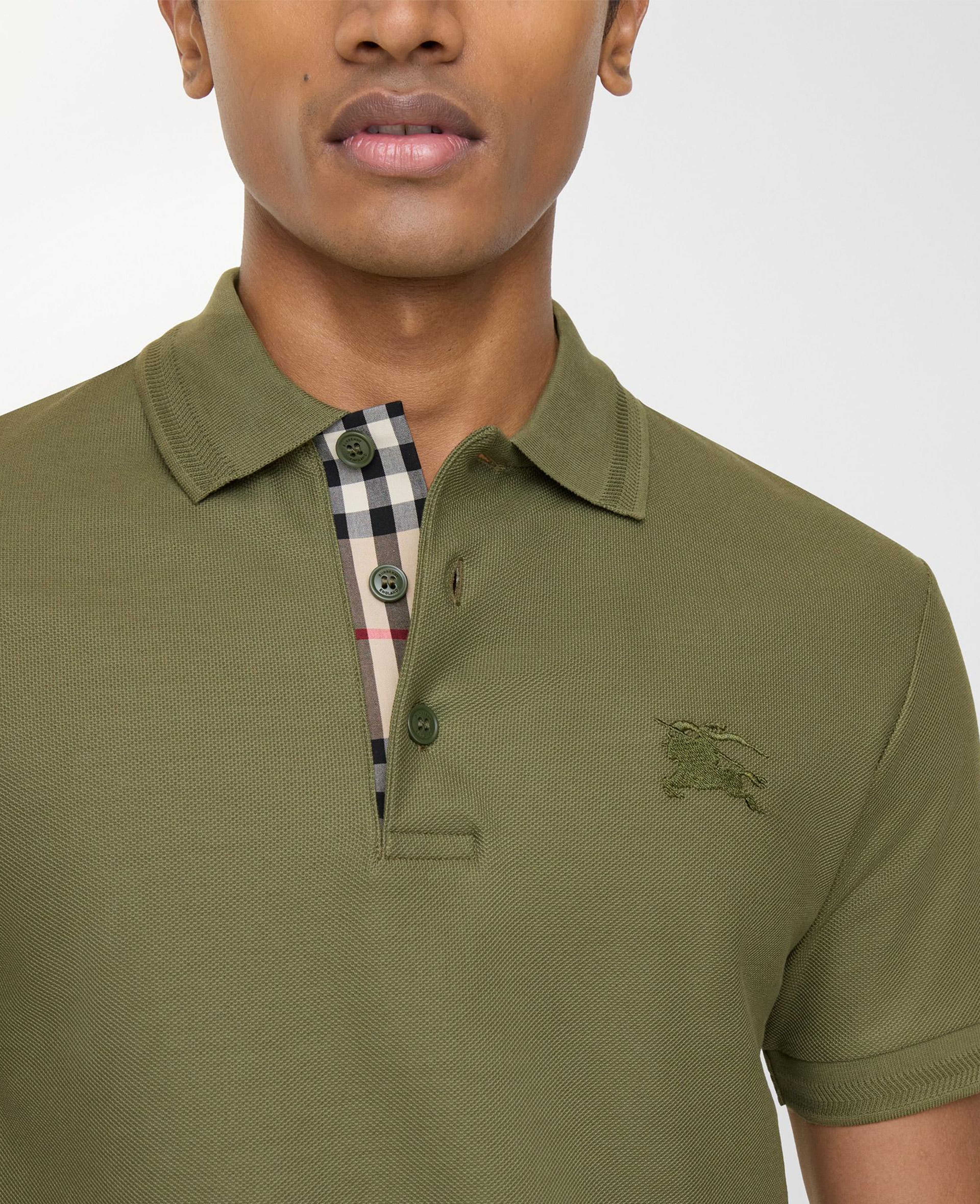 Burberry Cotton Erkek Haki Polo