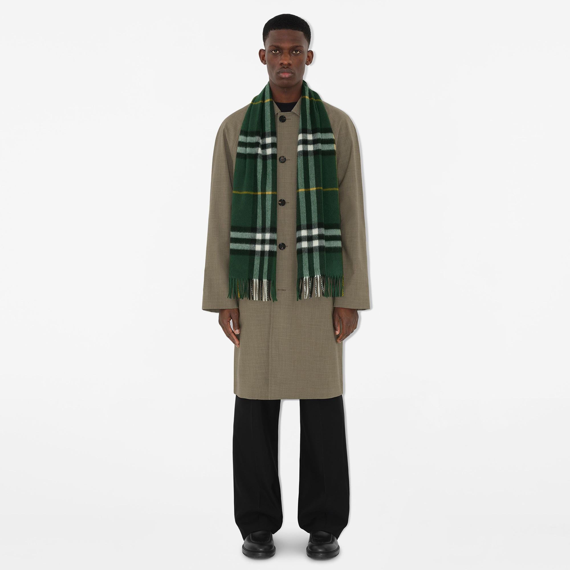Burberry Check Kaşmir Kadın Yeşil Atkı
