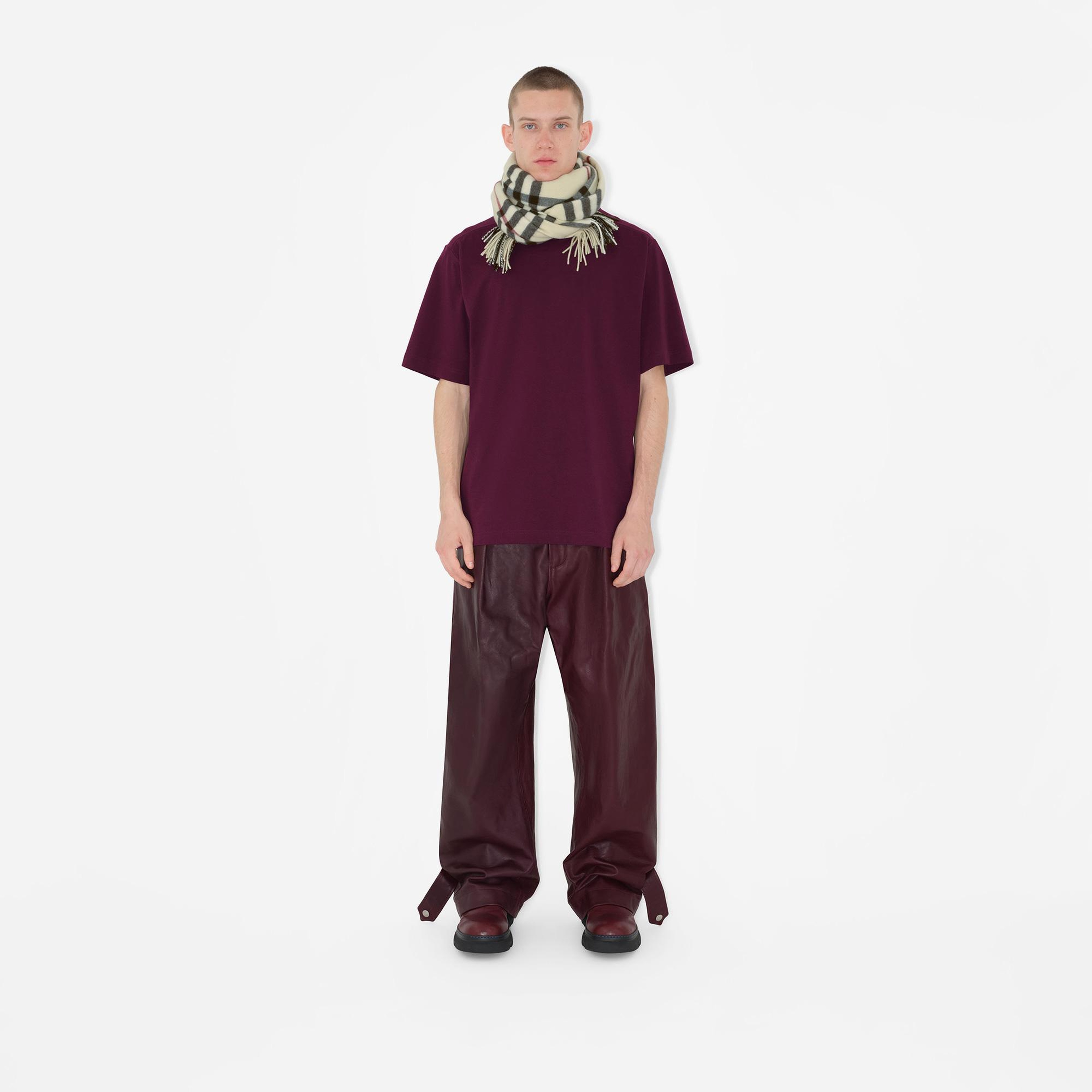 Burberry Wide Check Kaşmir Kadın Krem Rengi Atkı