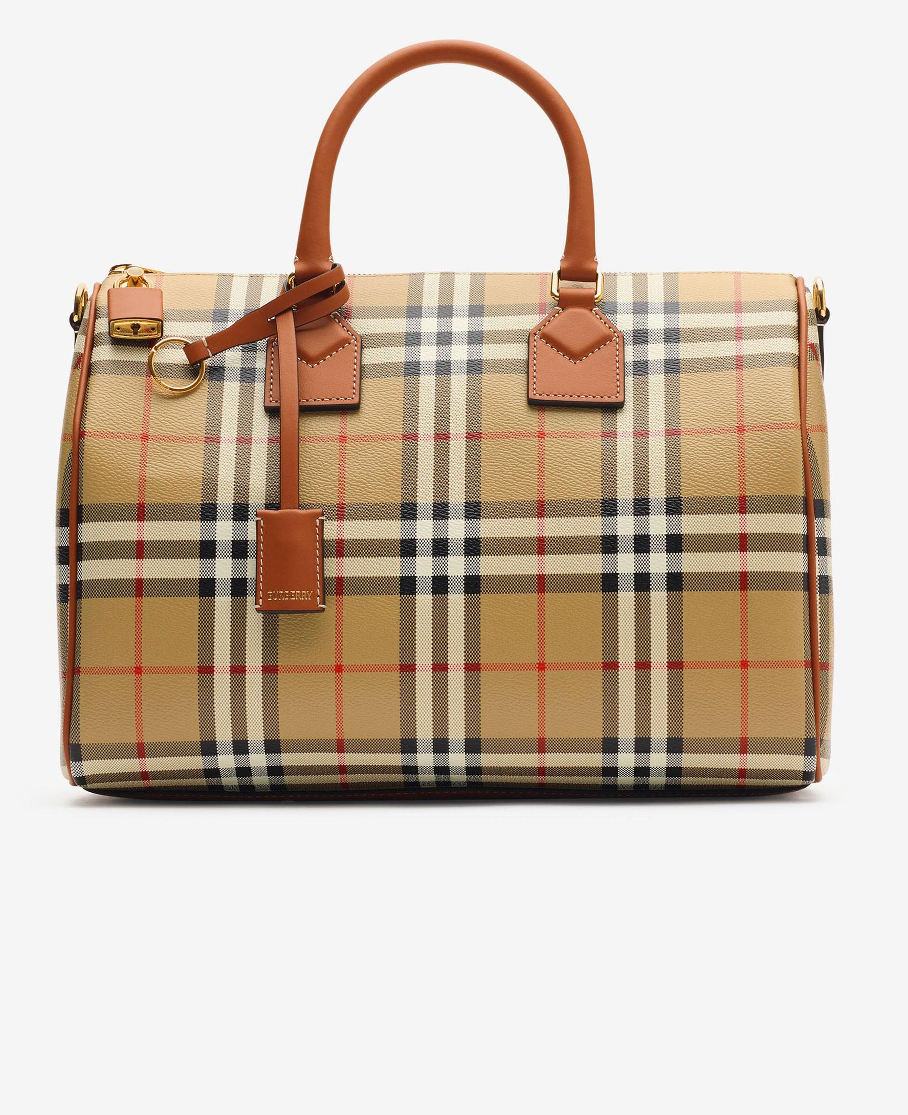 Burberry Bowling Kadın Bej El Çantası