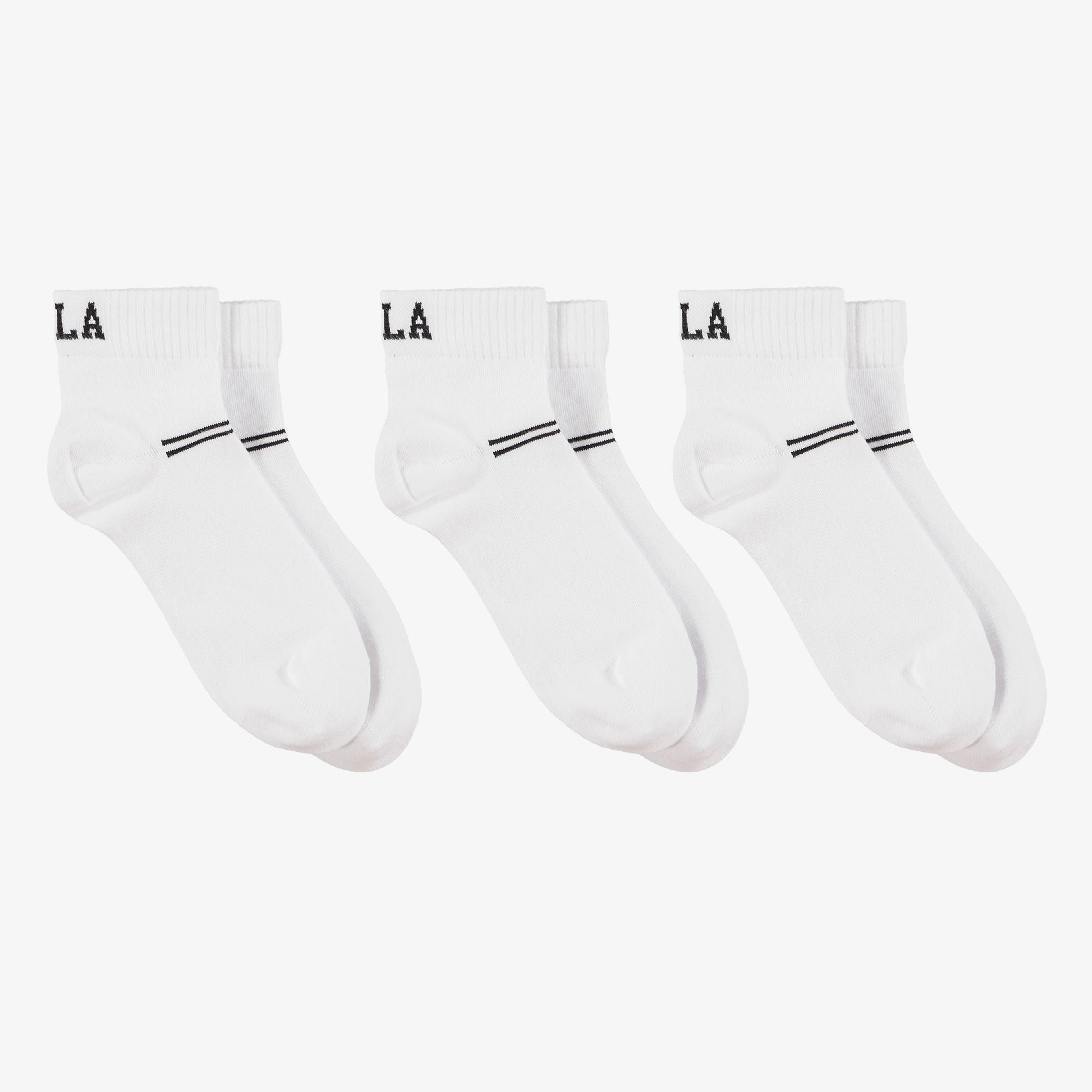 Ucla Brennus 3'Lü Unisex Beyaz Çorap
